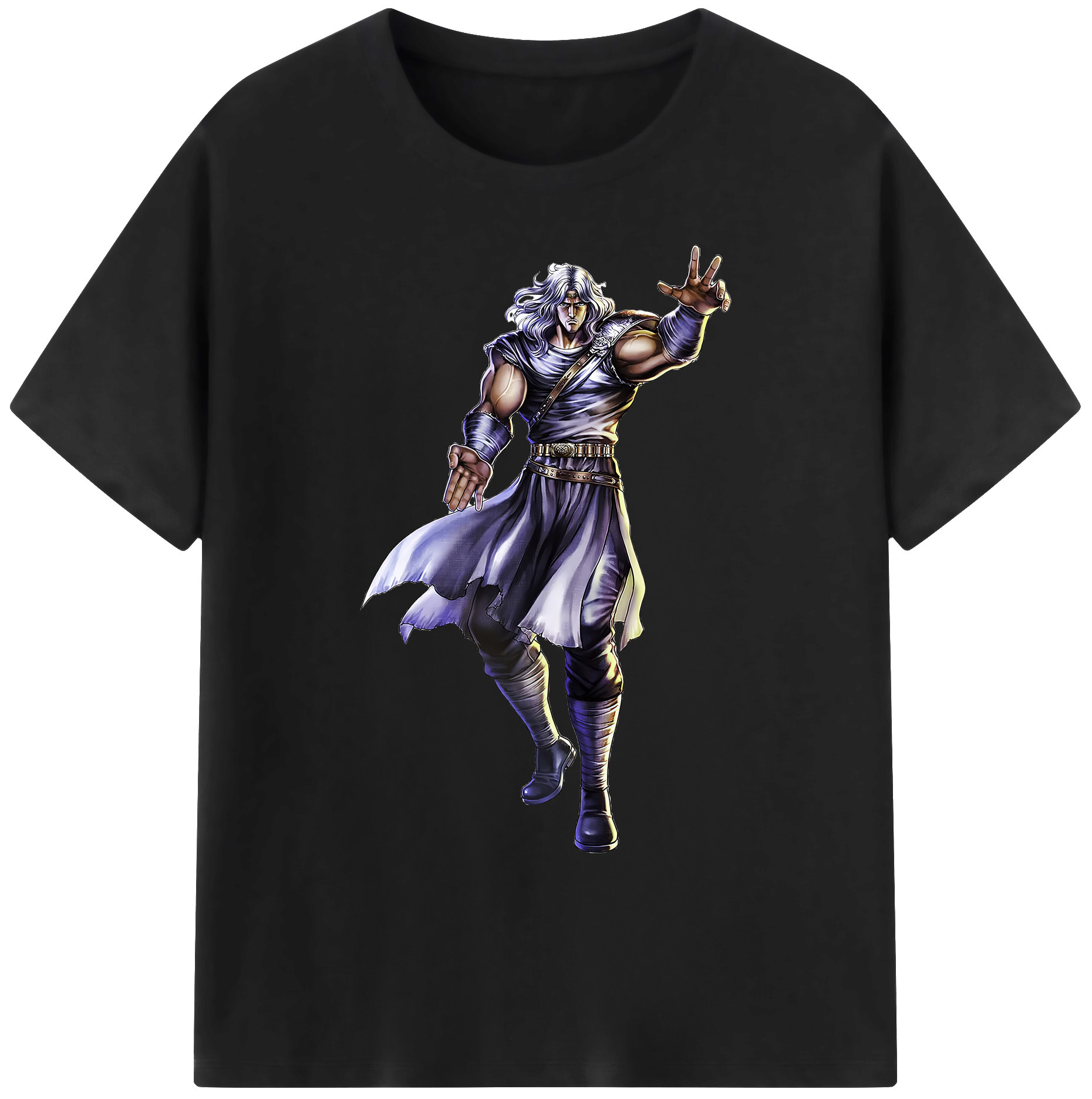 （画像用） 北斗の拳 Fist of the North Star 綿100％ メンズ半袖Tシャツ｜肌触りやわらか＆通気性