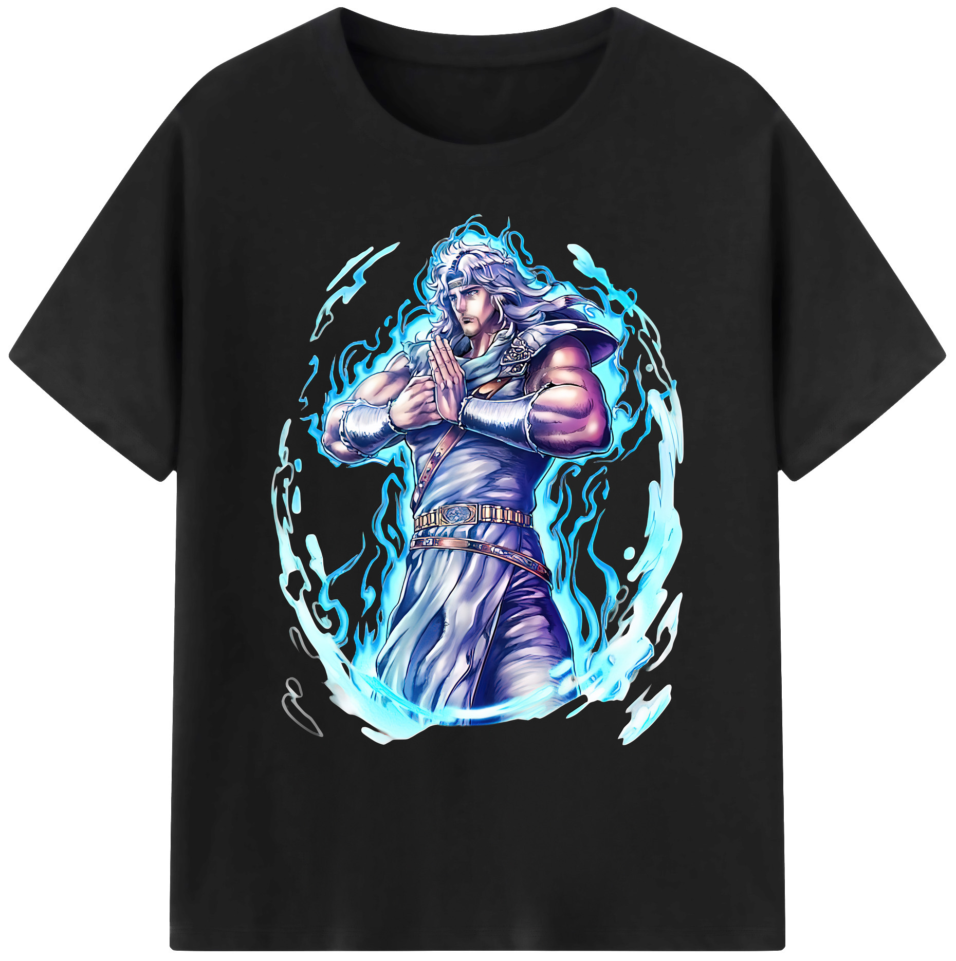 （画像用） 北斗の拳 Fist of the North Star 綿100％ メンズ半袖Tシャツ｜肌触りやわらか＆通気性