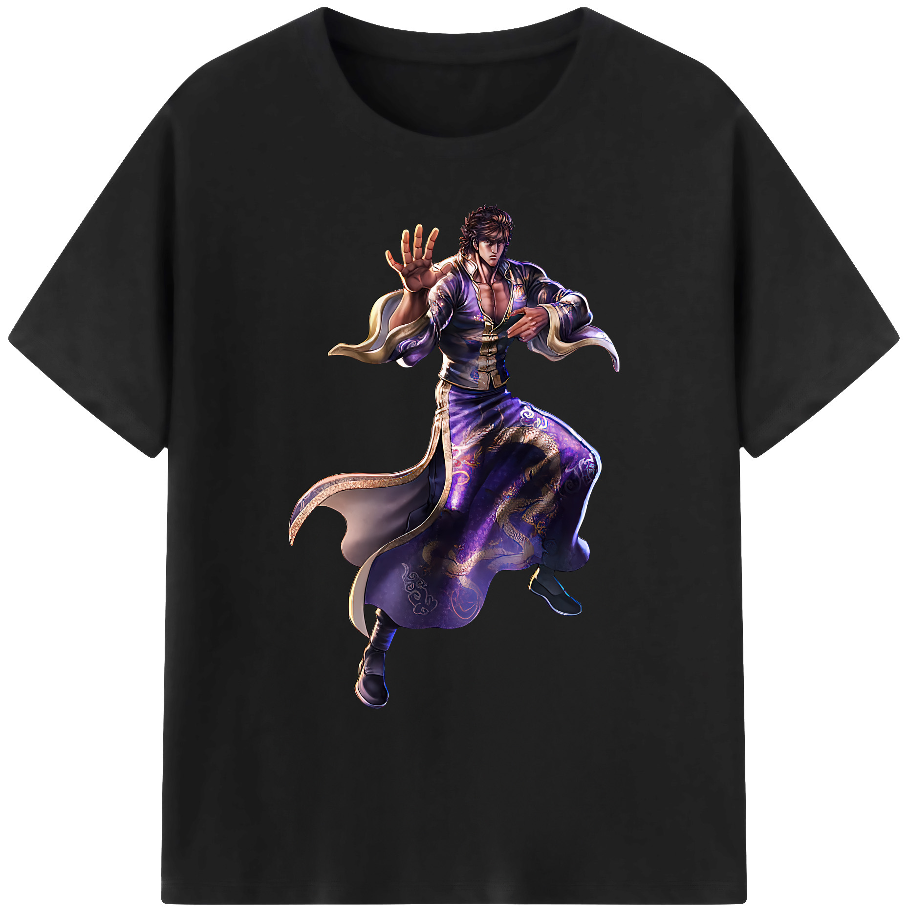 （画像用） 北斗の拳 Fist of the North Star 綿100％ メンズ半袖Tシャツ｜肌触りやわらか＆通気性