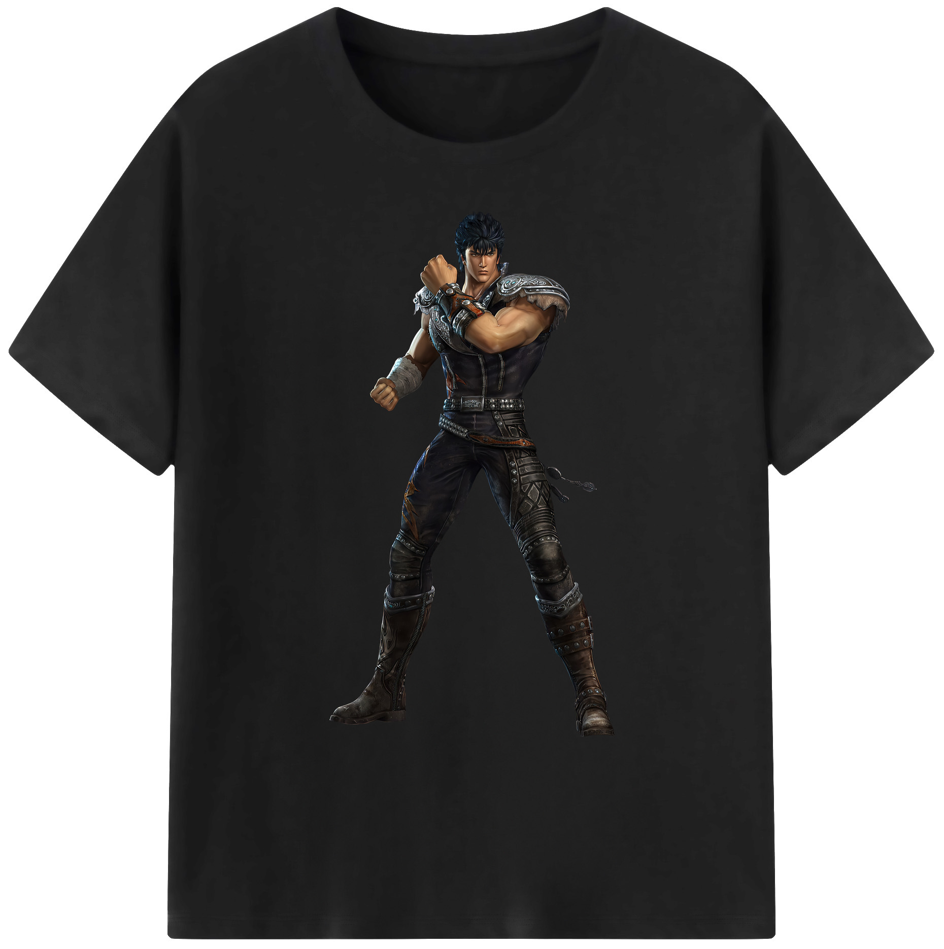 （画像用） 北斗の拳 Fist of the North Star 綿100％ メンズ半袖Tシャツ｜肌触りやわらか＆通気性