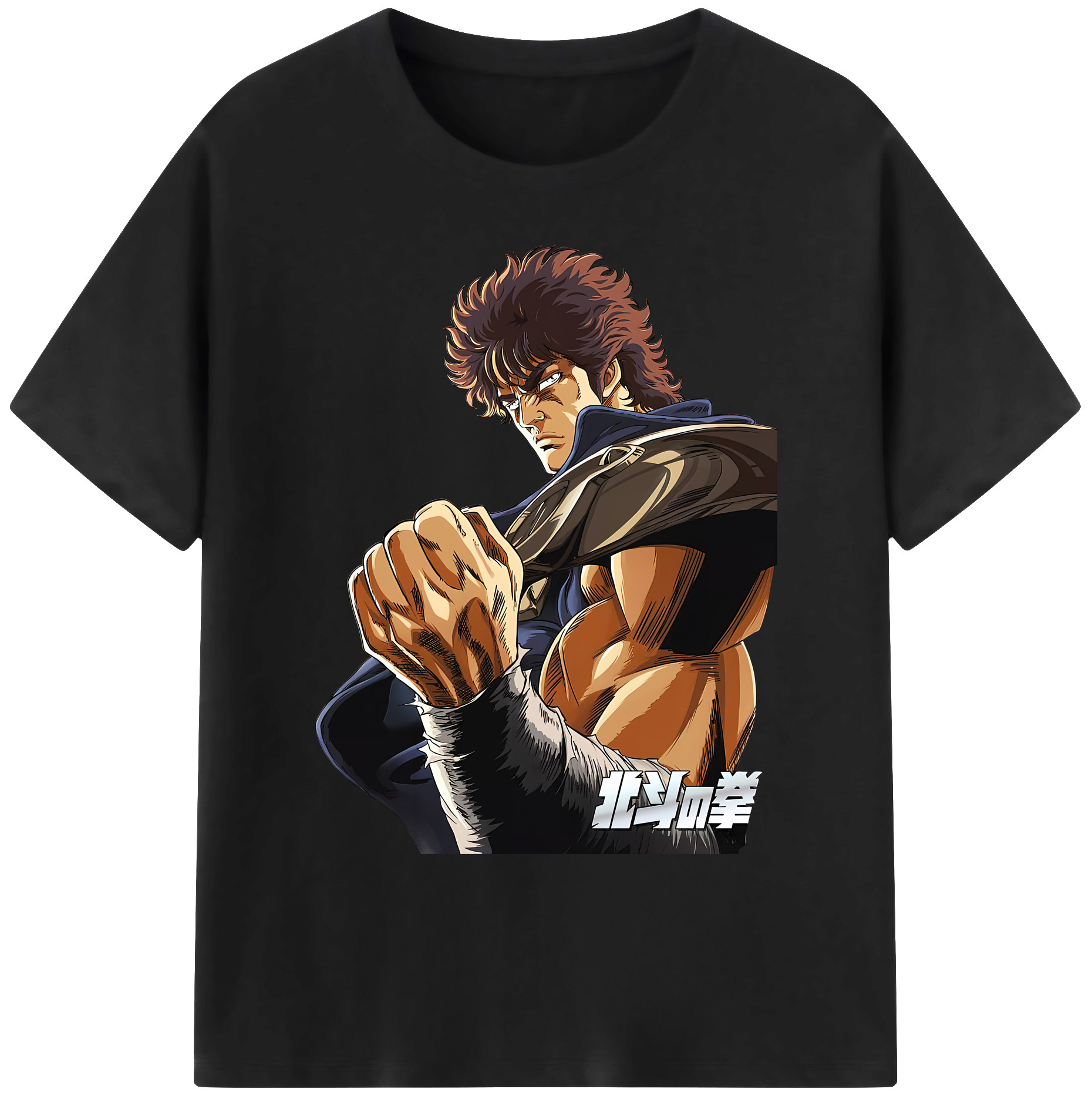 （画像用） 北斗の拳 Fist of the North Star 綿100％ メンズ半袖Tシャツ｜肌触りやわらか＆通気性