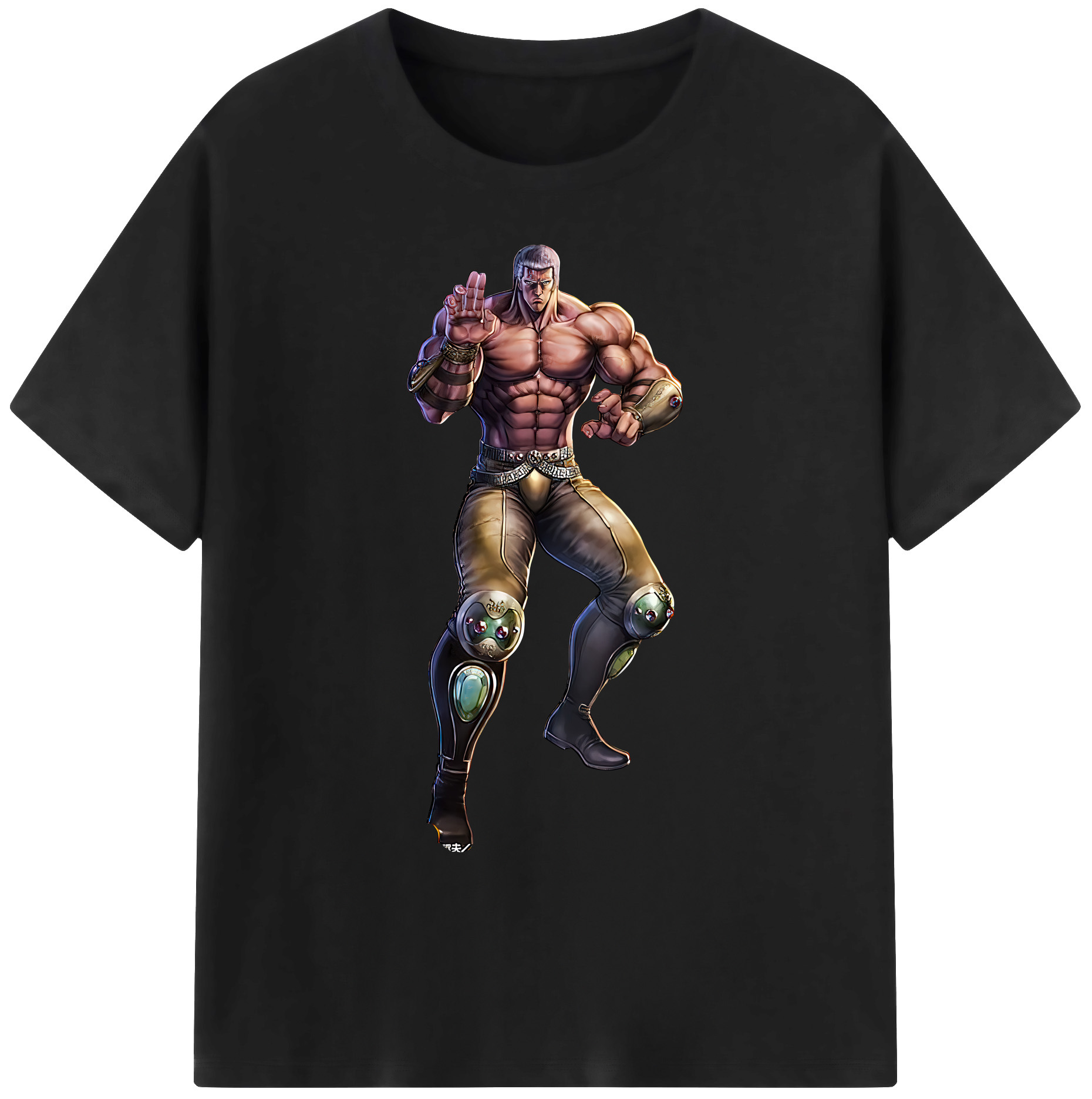 （画像用） 北斗の拳 Fist of the North Star 綿100％ メンズ半袖Tシャツ｜肌触りやわらか＆通気性