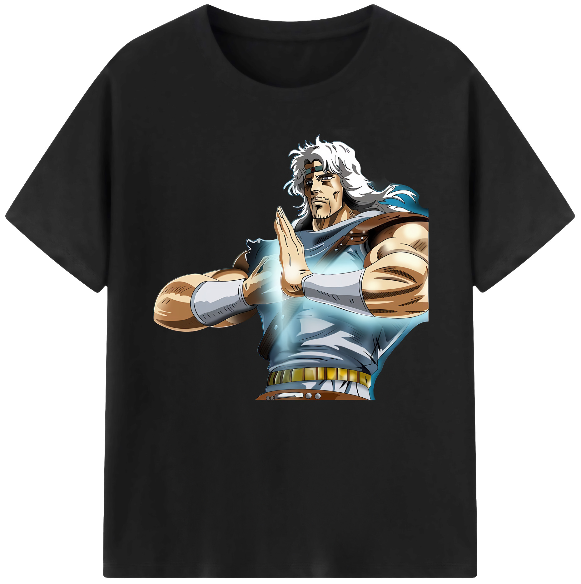 （画像用） 北斗の拳 Fist of the North Star 綿100％ メンズ半袖Tシャツ｜肌触りやわらか＆通気性
