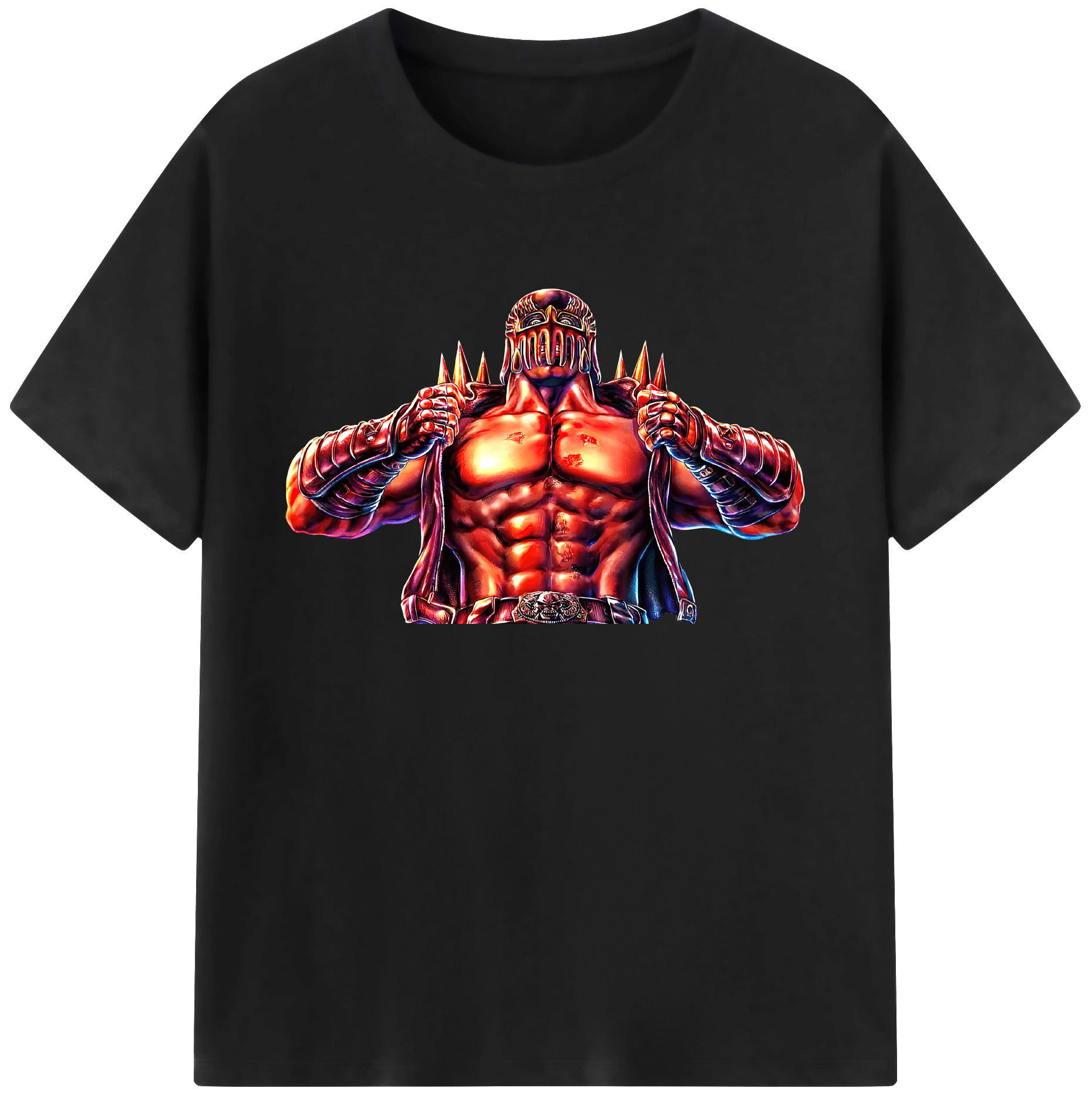 （画像用） 北斗の拳 Fist of the North Star 綿100％ メンズ半袖Tシャツ｜肌触りやわらか＆通気性