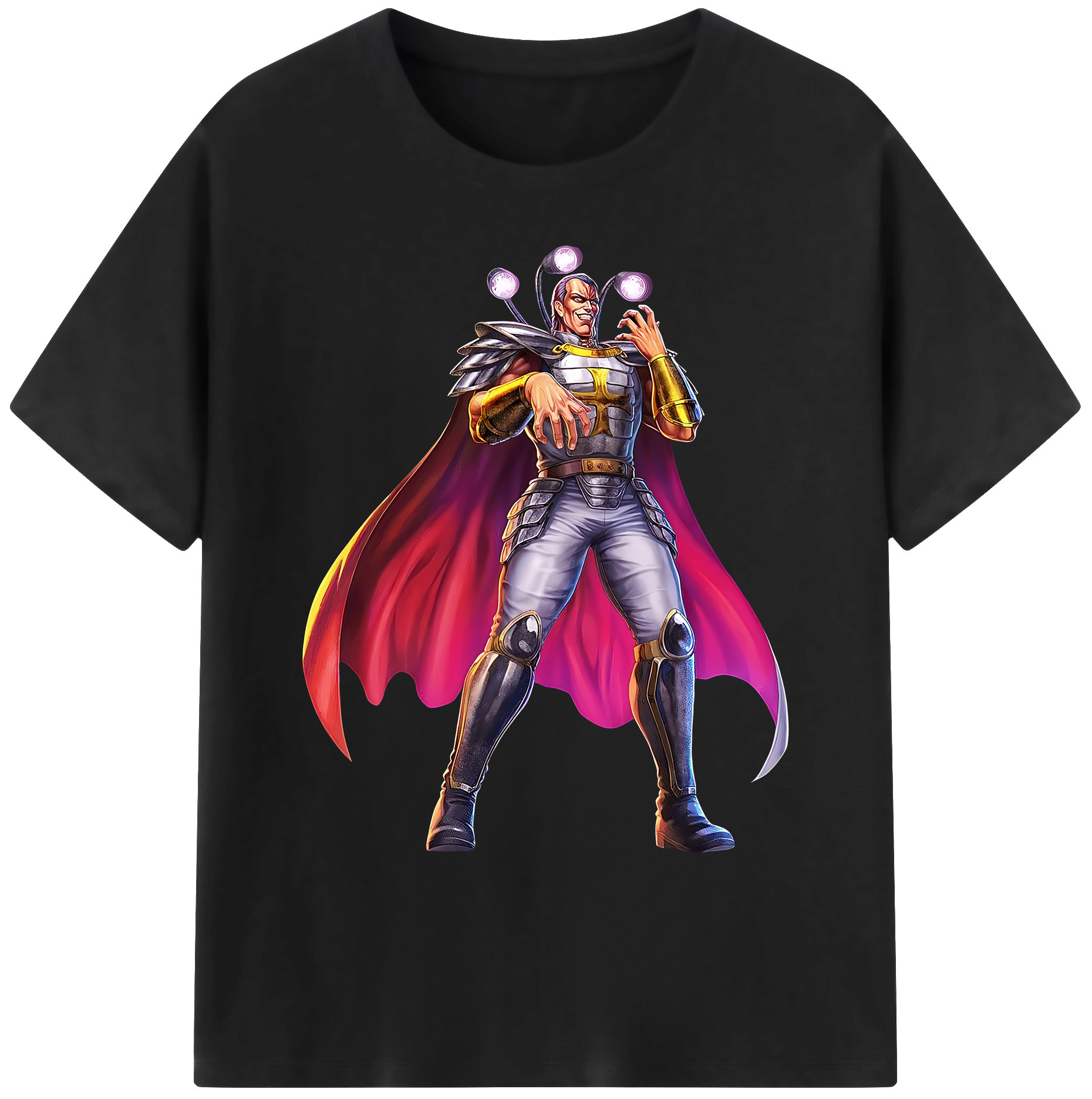 （画像用） 北斗の拳 Fist of the North Star 綿100％ メンズ半袖Tシャツ｜肌触りやわらか＆通気性