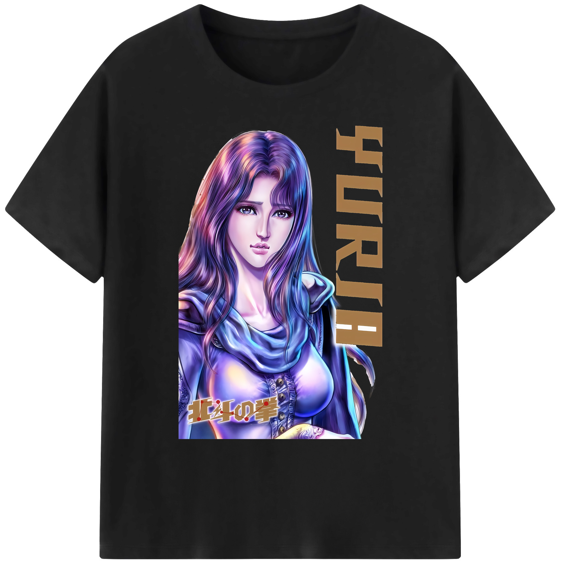 （画像用） 北斗の拳 Fist of the North Star 綿100％ メンズ半袖Tシャツ｜肌触りやわらか＆通気性