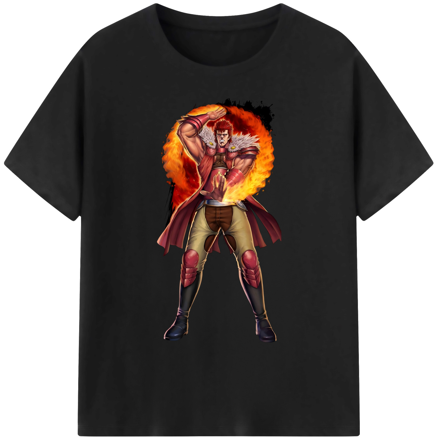 （画像用） 北斗の拳 Fist of the North Star 綿100％ メンズ半袖Tシャツ｜肌触りやわらか＆通気性