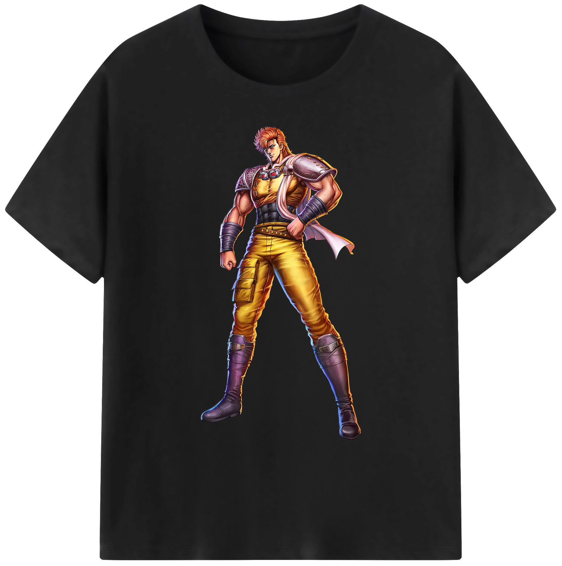 （画像用） 北斗の拳 Fist of the North Star 綿100％ メンズ半袖Tシャツ｜肌触りやわらか＆通気性