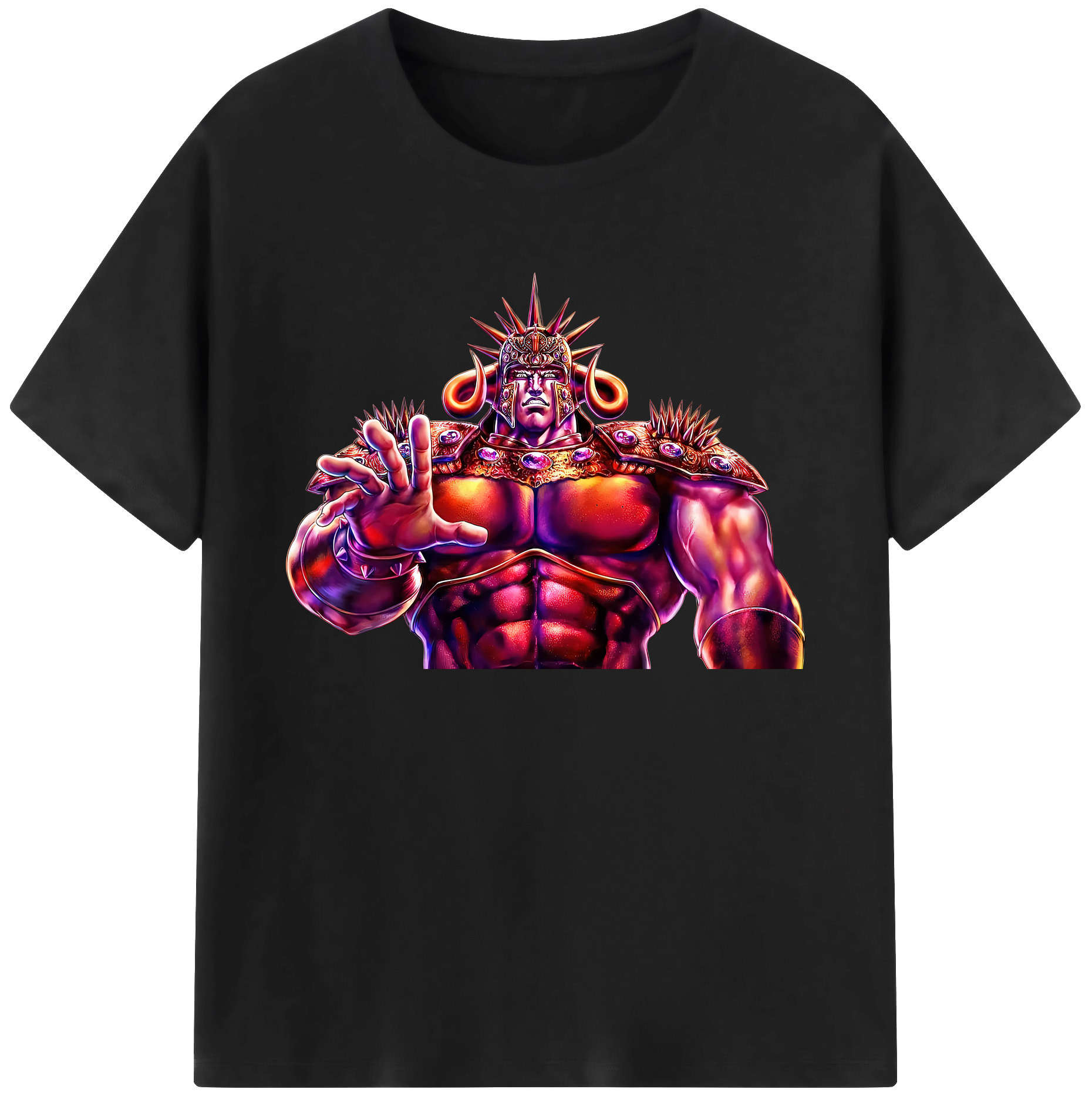 （画像用） 北斗の拳 Fist of the North Star 綿100％ メンズ半袖Tシャツ｜肌触りやわらか＆通気性