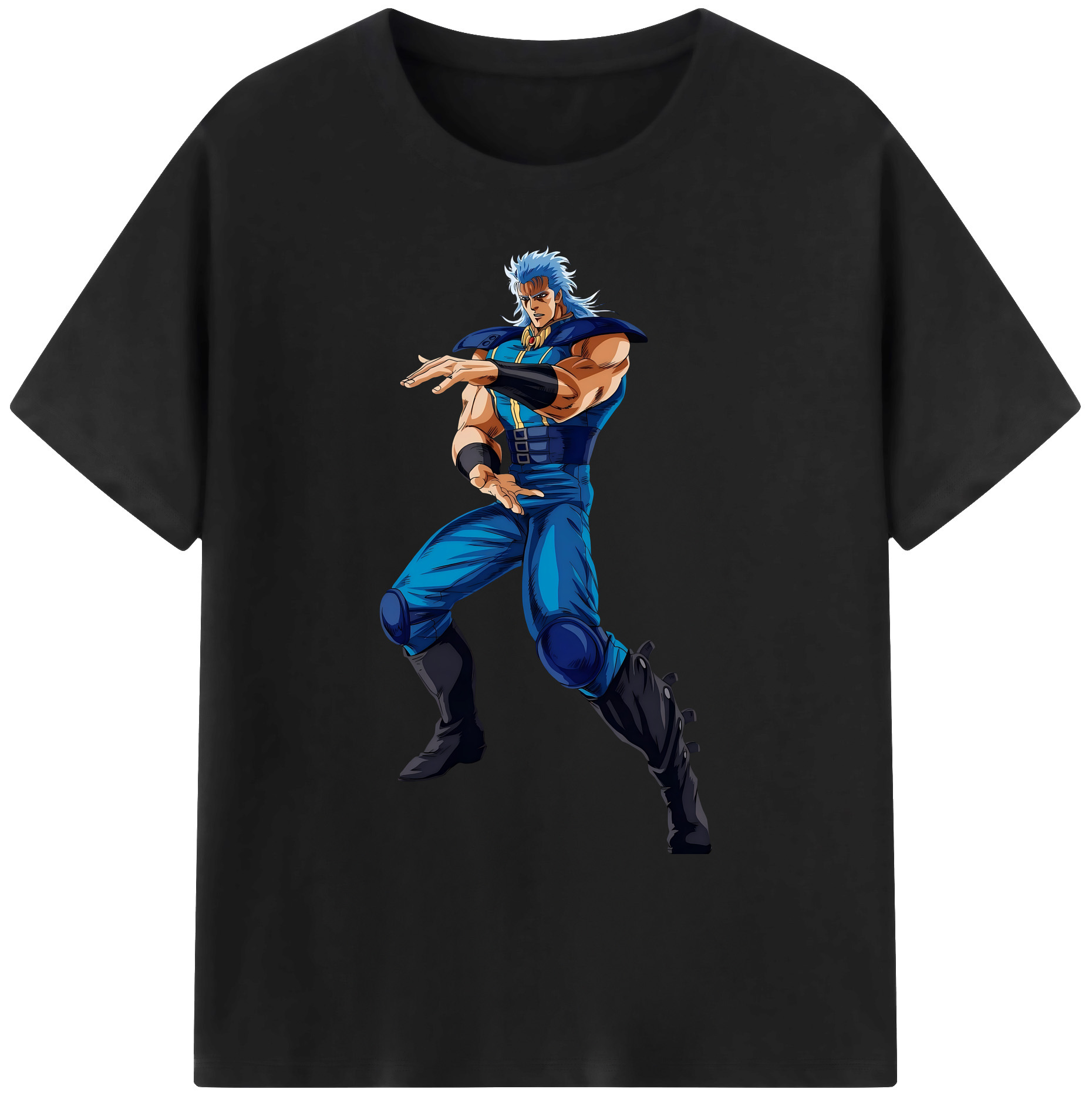 （画像用） 北斗の拳 Fist of the North Star 綿100％ メンズ半袖Tシャツ｜肌触りやわらか＆通気性