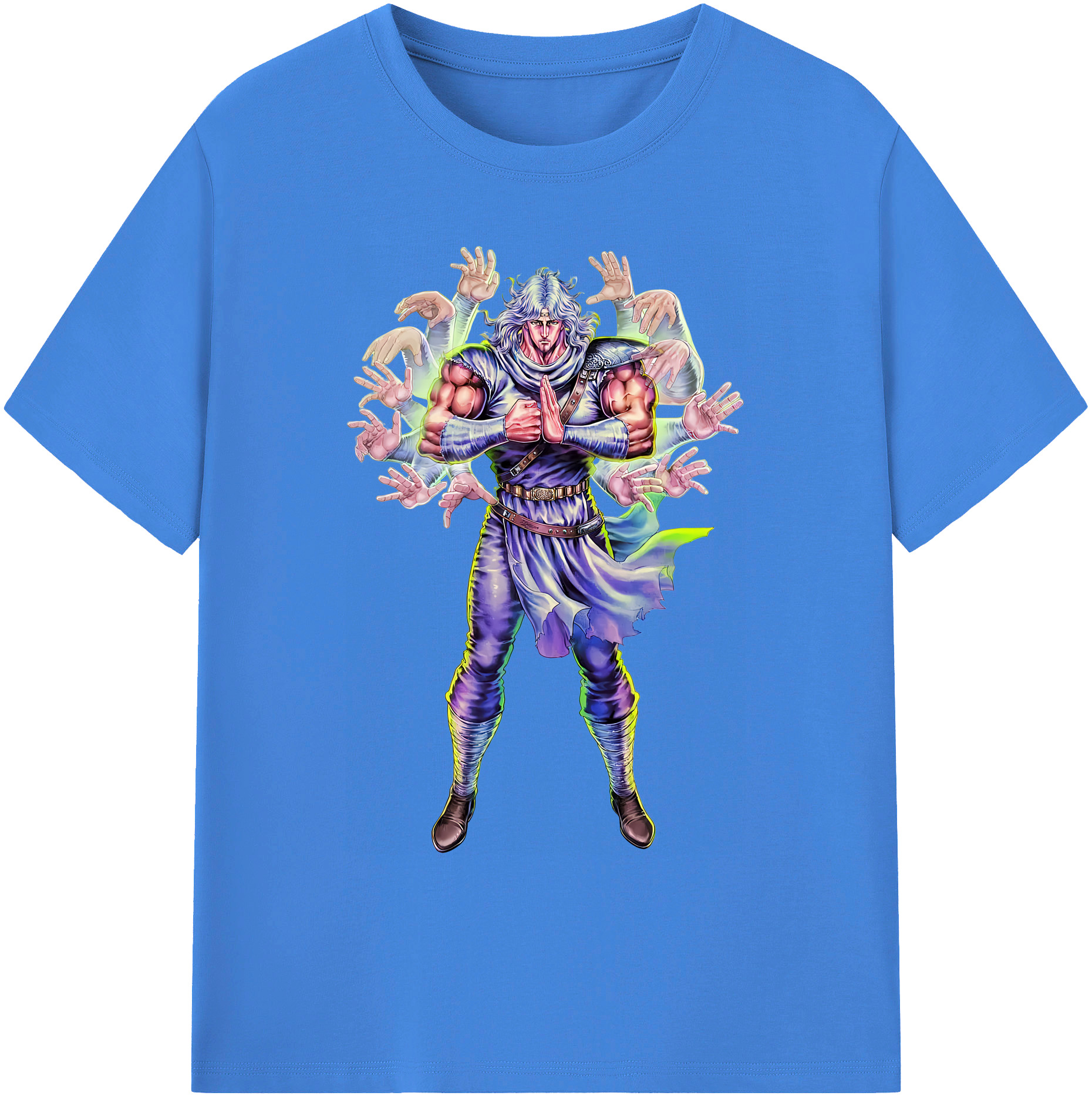 （画像用） 北斗の拳 Fist of the North Star 綿100％ メンズ半袖Tシャツ｜肌触りやわらか＆通気性