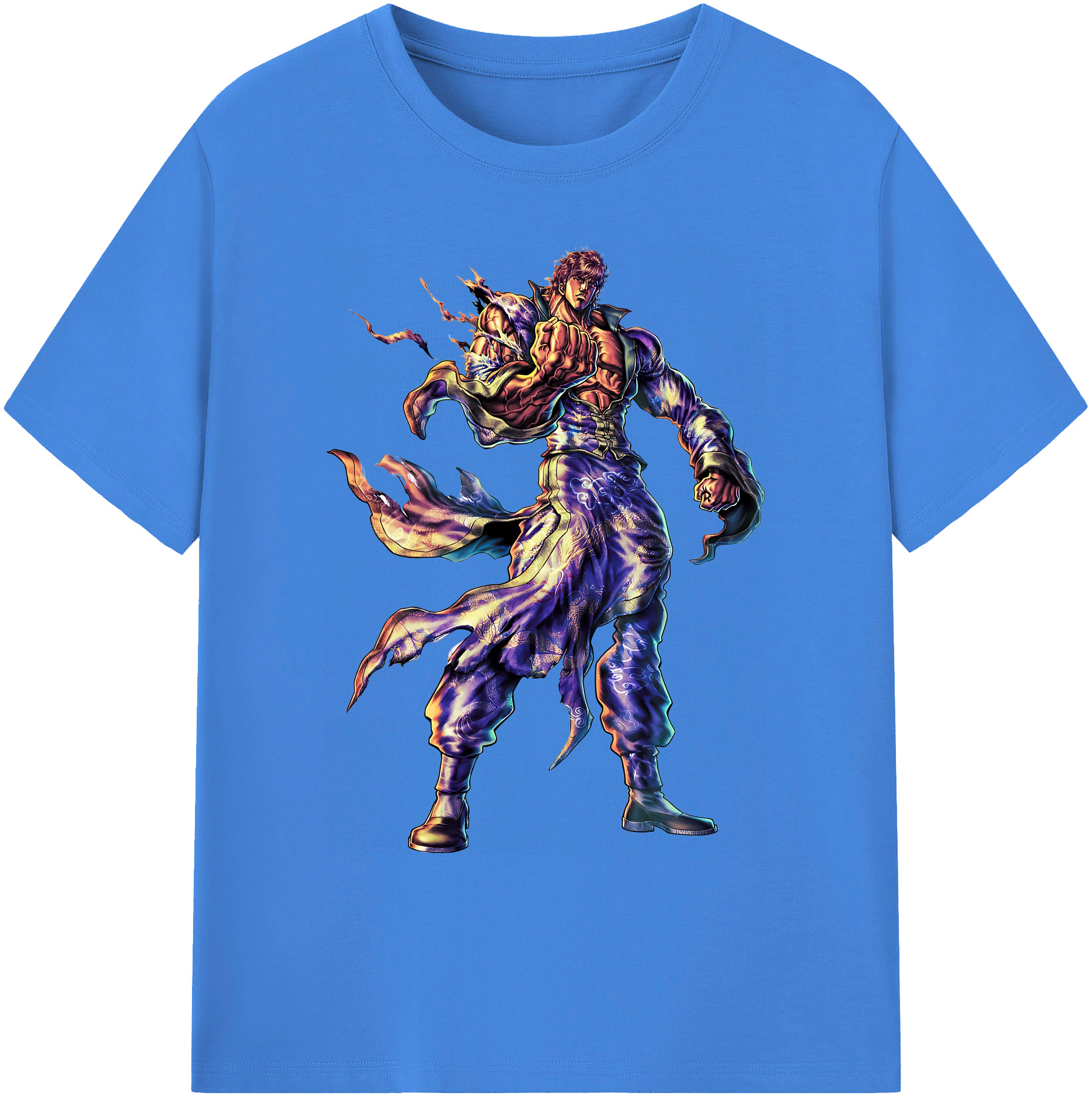 （画像用） 北斗の拳 Fist of the North Star 綿100％ メンズ半袖Tシャツ｜肌触りやわらか＆通気性