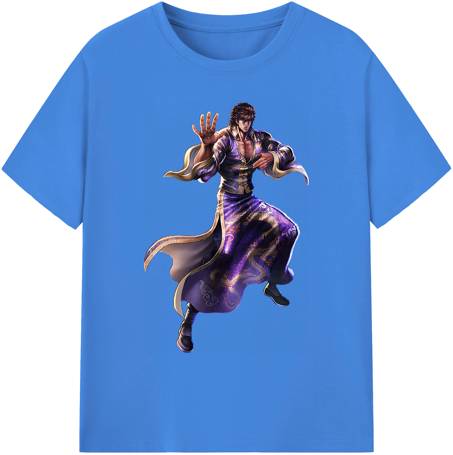 （画像用） 北斗の拳 Fist of the North Star 綿100％ メンズ半袖Tシャツ｜肌触りやわらか＆通気性
