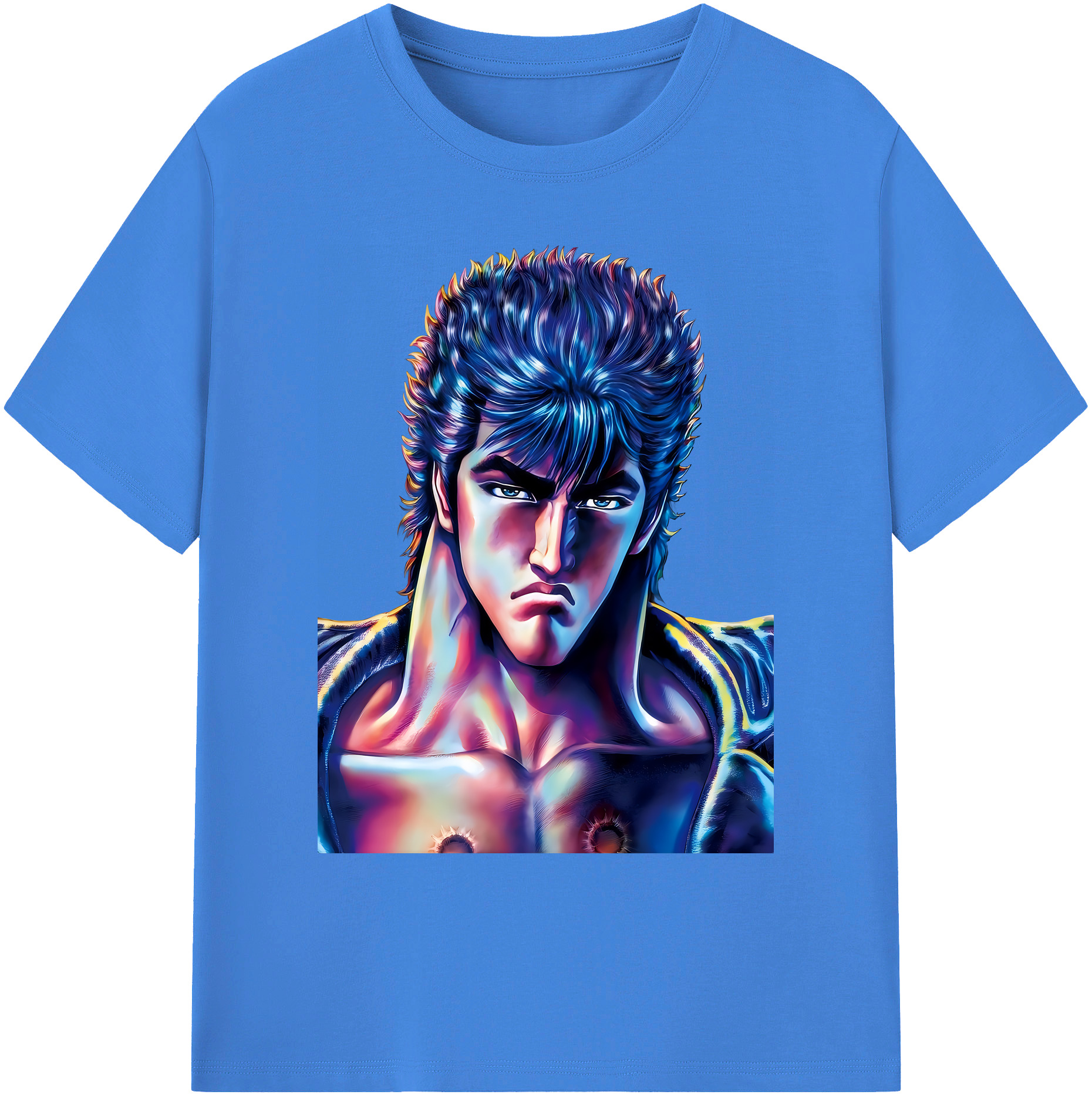 （画像用） 北斗の拳 Fist of the North Star 綿100％ メンズ半袖Tシャツ｜肌触りやわらか＆通気性