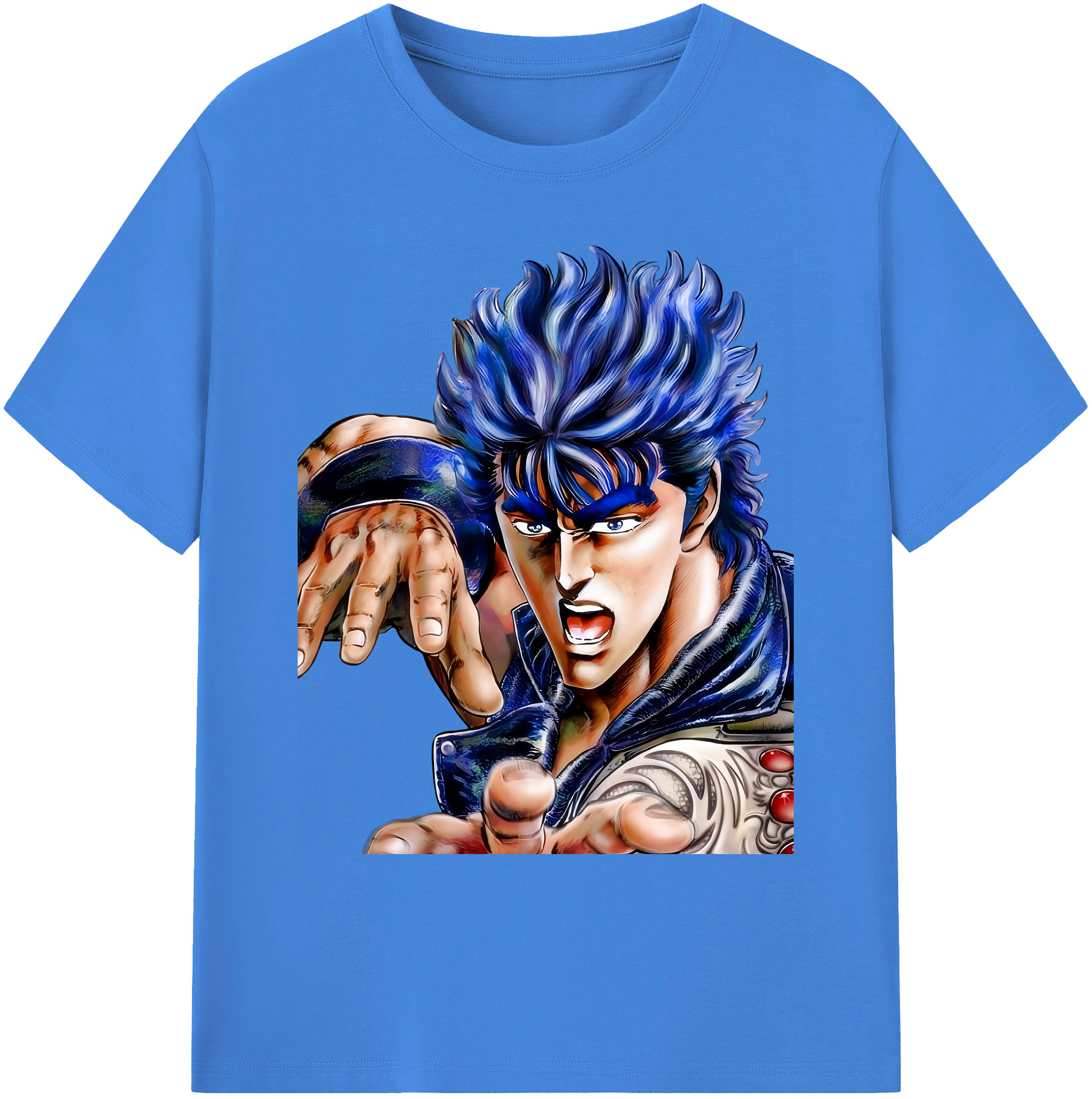 （画像用） 北斗の拳 Fist of the North Star 綿100％ メンズ半袖Tシャツ｜肌触りやわらか＆通気性
