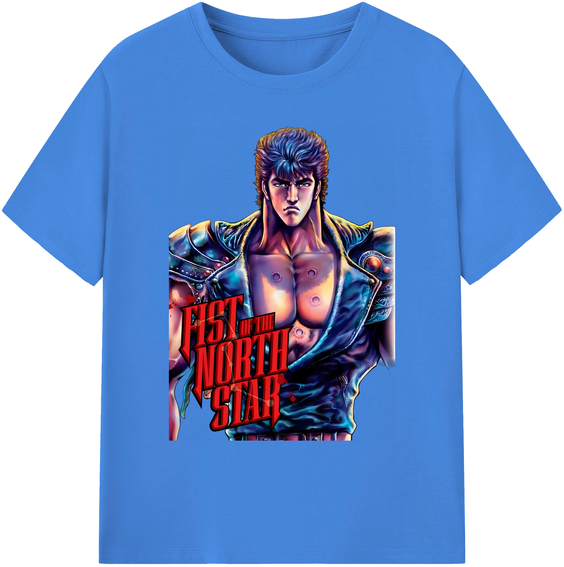 （画像用） 北斗の拳 Fist of the North Star 綿100％ メンズ半袖Tシャツ｜肌触りやわらか＆通気性