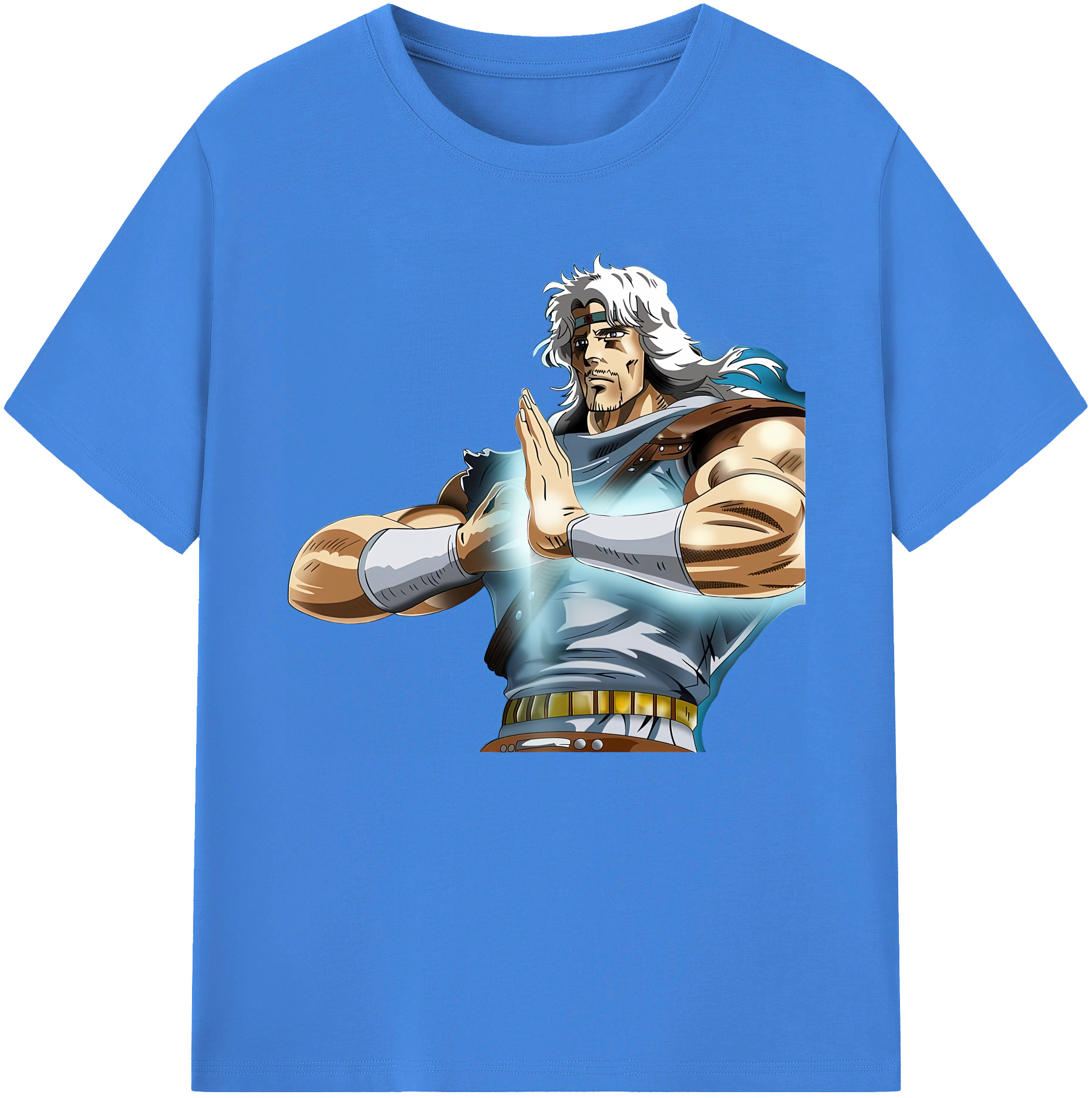 （画像用） 北斗の拳 Fist of the North Star 綿100％ メンズ半袖Tシャツ｜肌触りやわらか＆通気性
