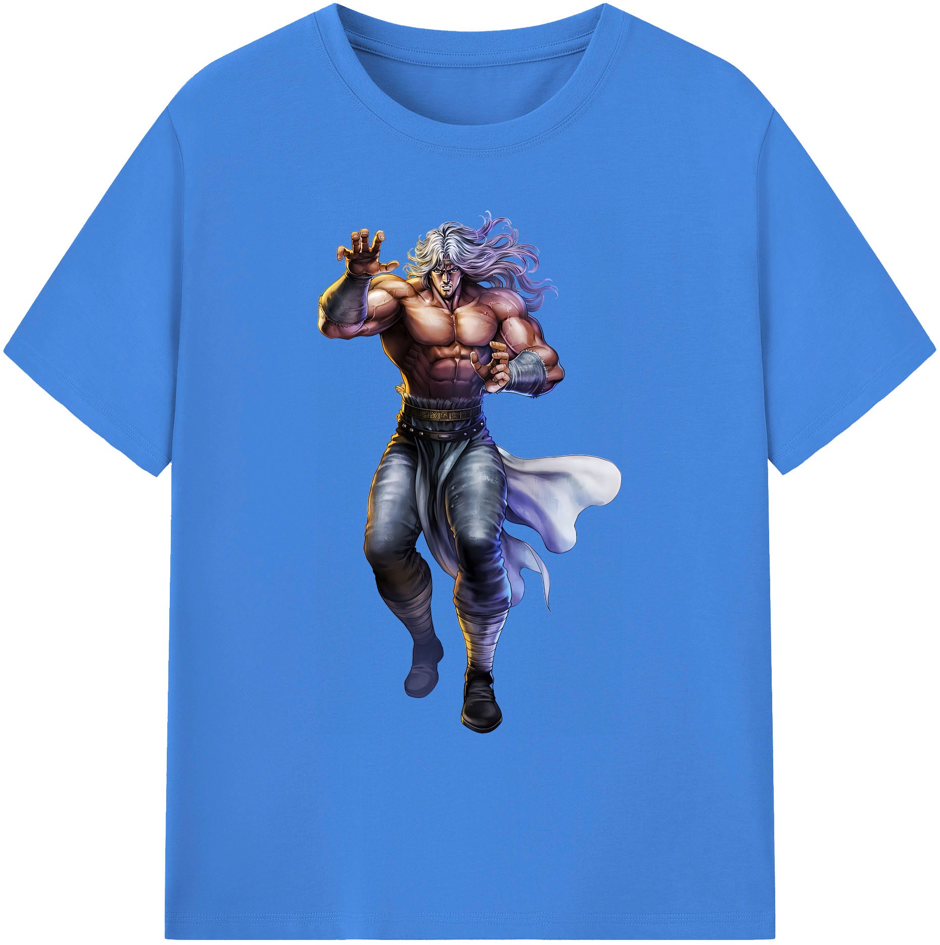 （画像用） 北斗の拳 Fist of the North Star 綿100％ メンズ半袖Tシャツ｜肌触りやわらか＆通気性