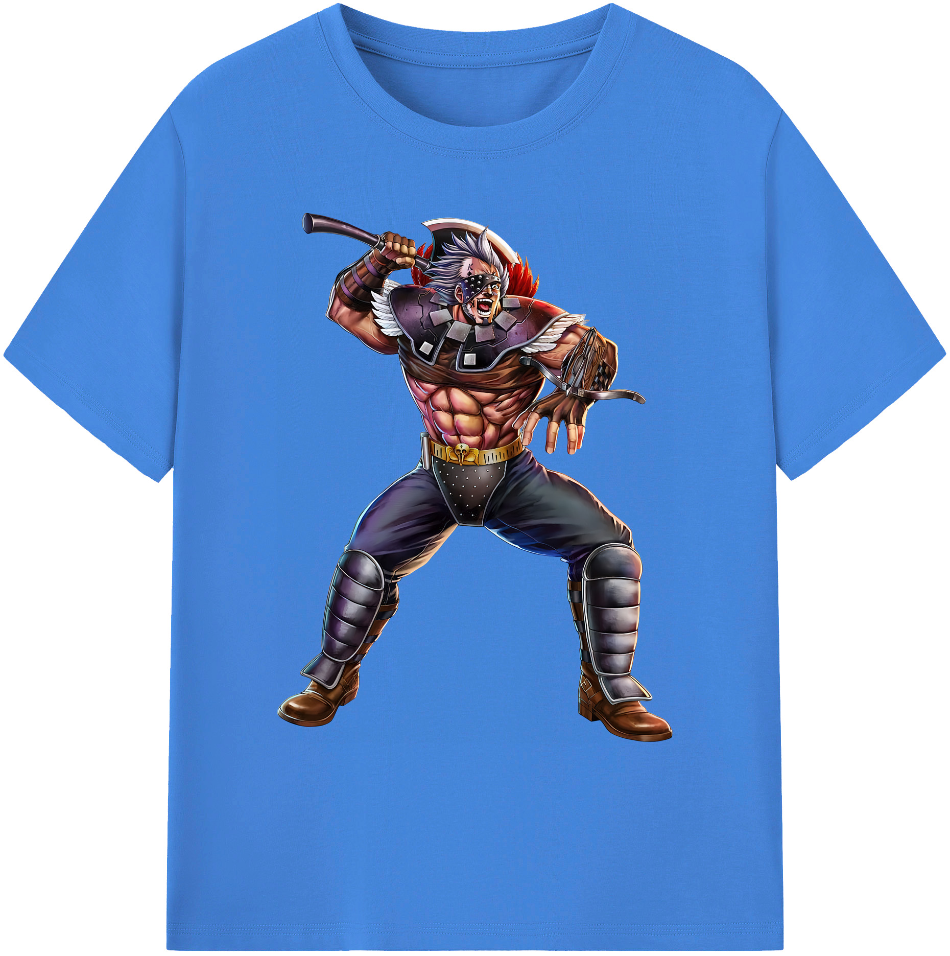 （画像用） 北斗の拳 Fist of the North Star 綿100％ メンズ半袖Tシャツ｜肌触りやわらか＆通気性