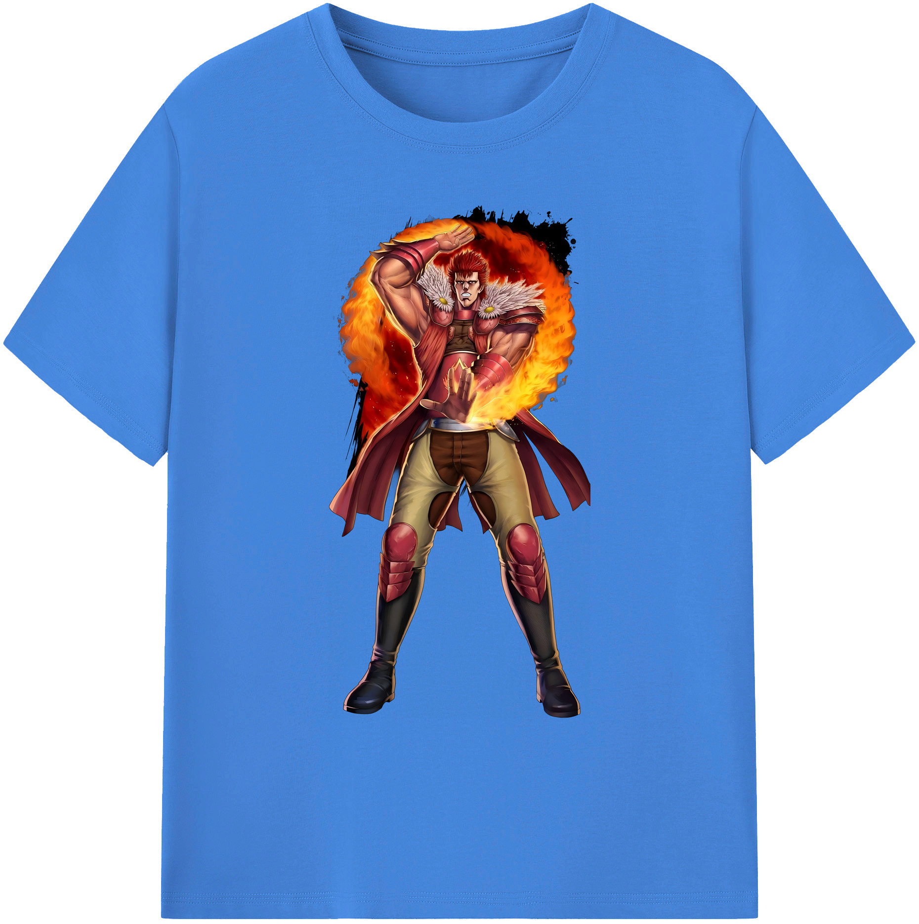 （画像用） 北斗の拳 Fist of the North Star 綿100％ メンズ半袖Tシャツ｜肌触りやわらか＆通気性