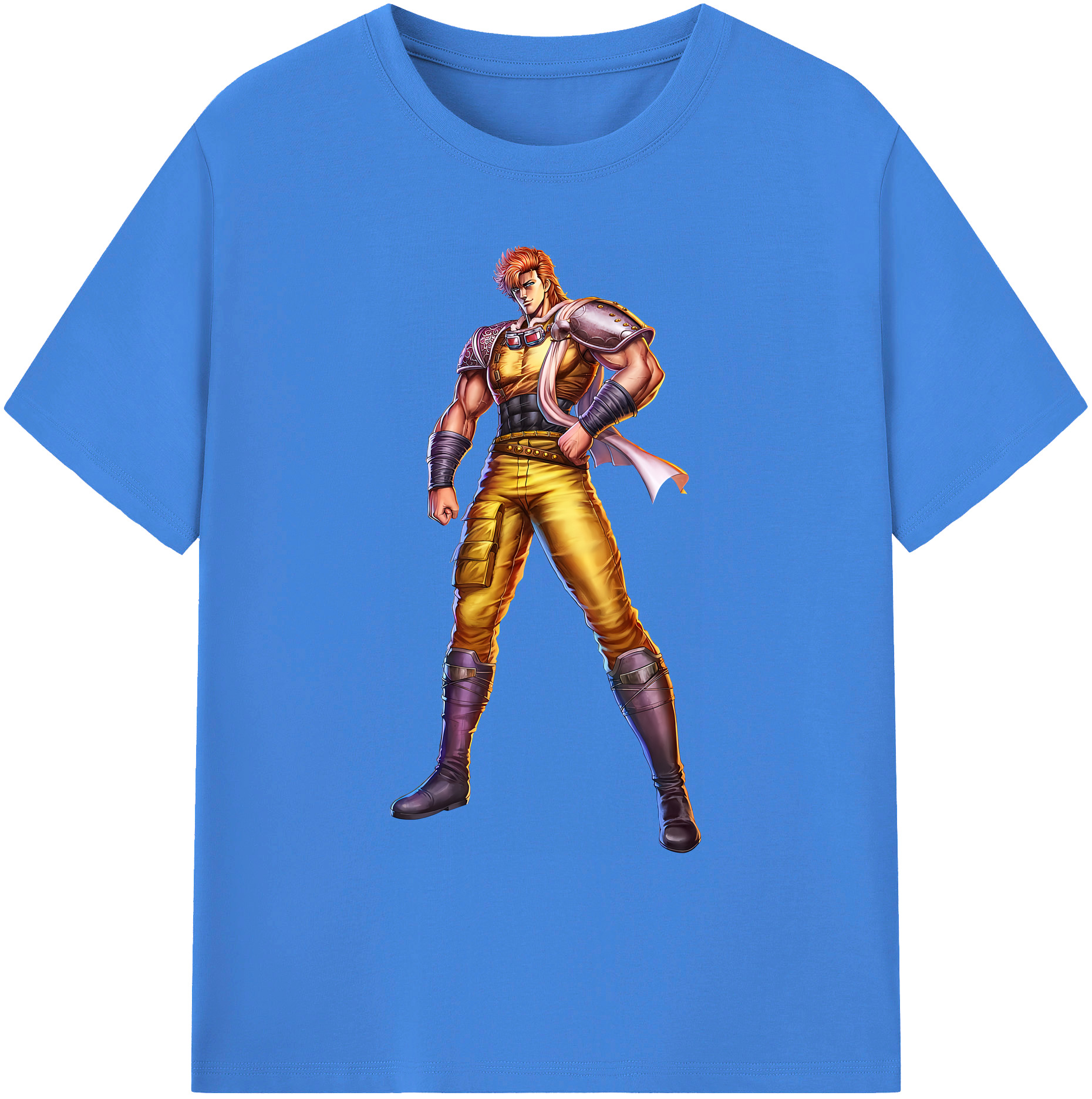 （画像用） 北斗の拳 Fist of the North Star 綿100％ メンズ半袖Tシャツ｜肌触りやわらか＆通気性