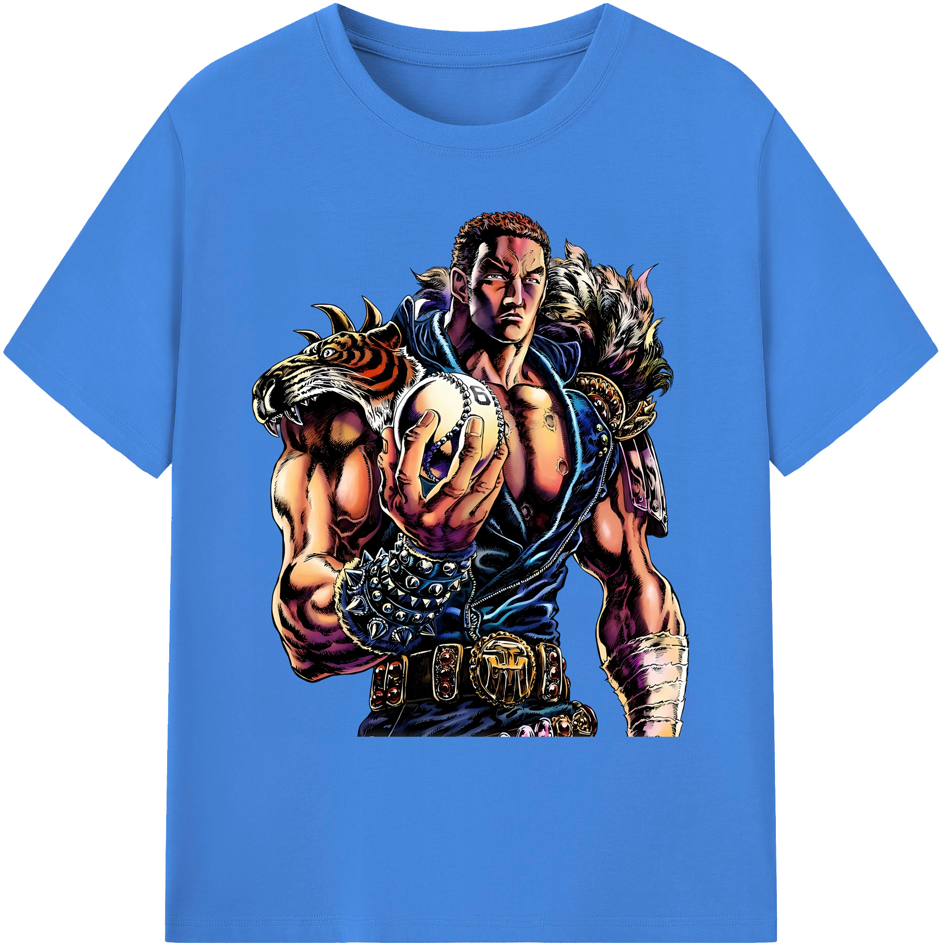 （画像用） 北斗の拳 Fist of the North Star 綿100％ メンズ半袖Tシャツ｜肌触りやわらか＆通気性