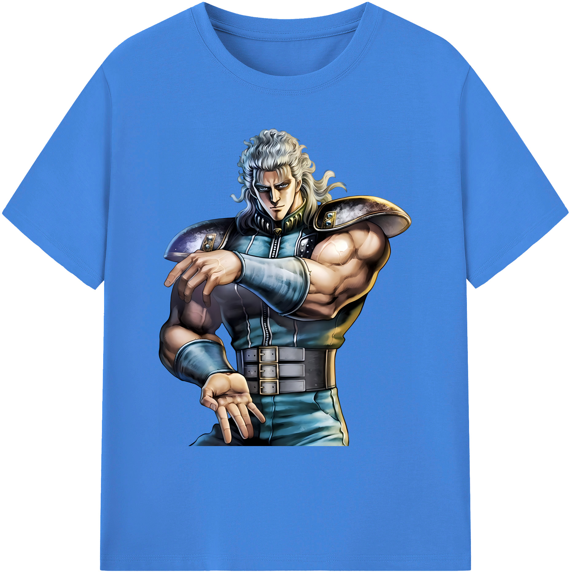 （画像用） 北斗の拳 Fist of the North Star 綿100％ メンズ半袖Tシャツ｜肌触りやわらか＆通気性