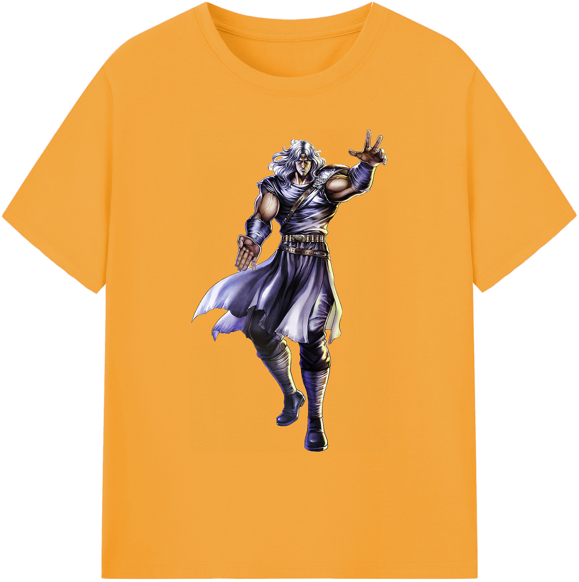 （画像用） 北斗の拳 Fist of the North Star 綿100％ メンズ半袖Tシャツ｜肌触りやわらか＆通気性