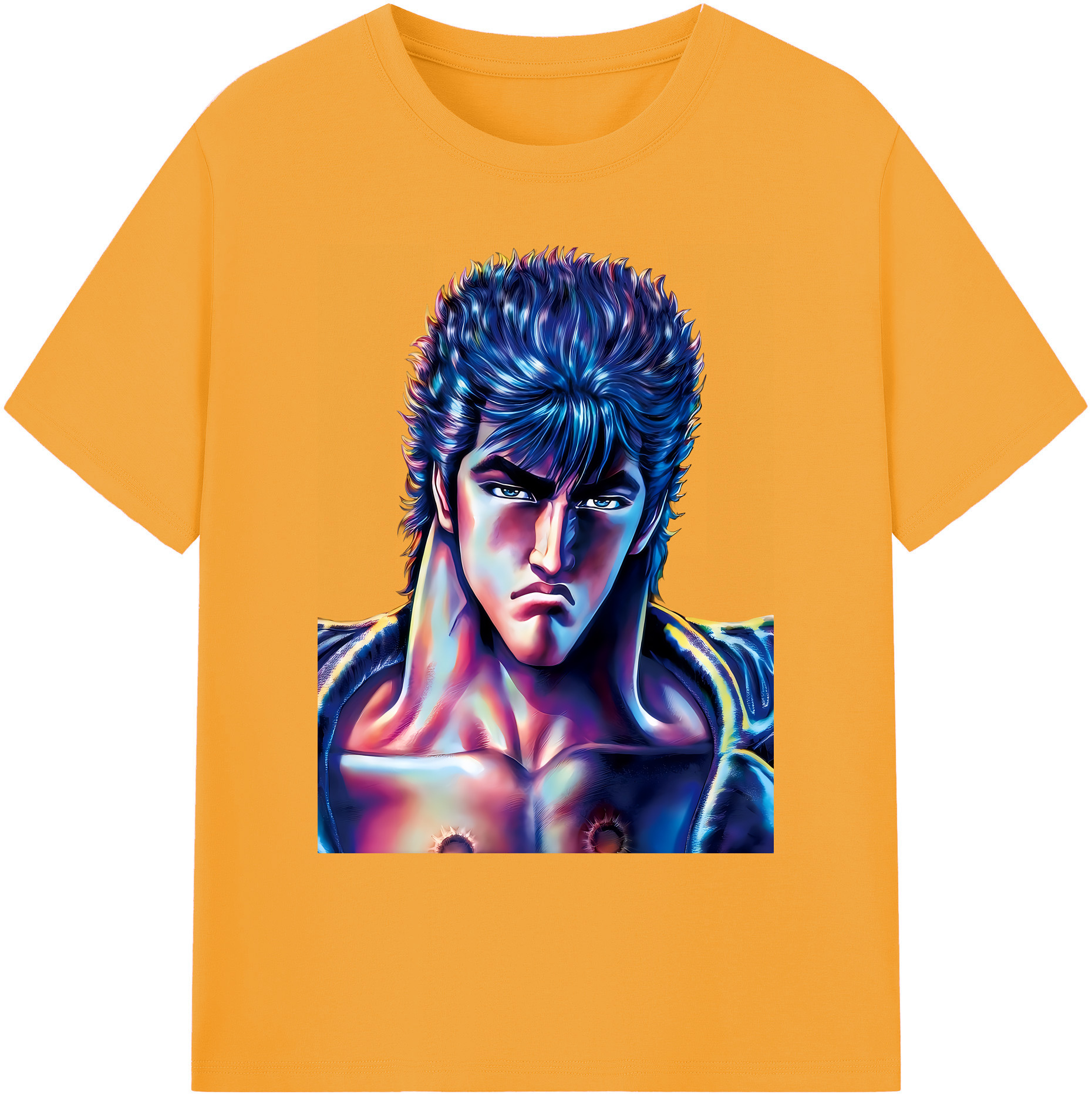 （画像用） 北斗の拳 Fist of the North Star 綿100％ メンズ半袖Tシャツ｜肌触りやわらか＆通気性