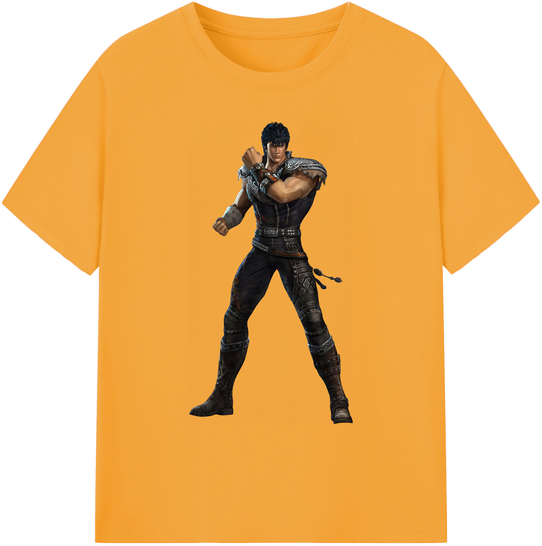（画像用） 北斗の拳 Fist of the North Star 綿100％ メンズ半袖Tシャツ｜肌触りやわらか＆通気性