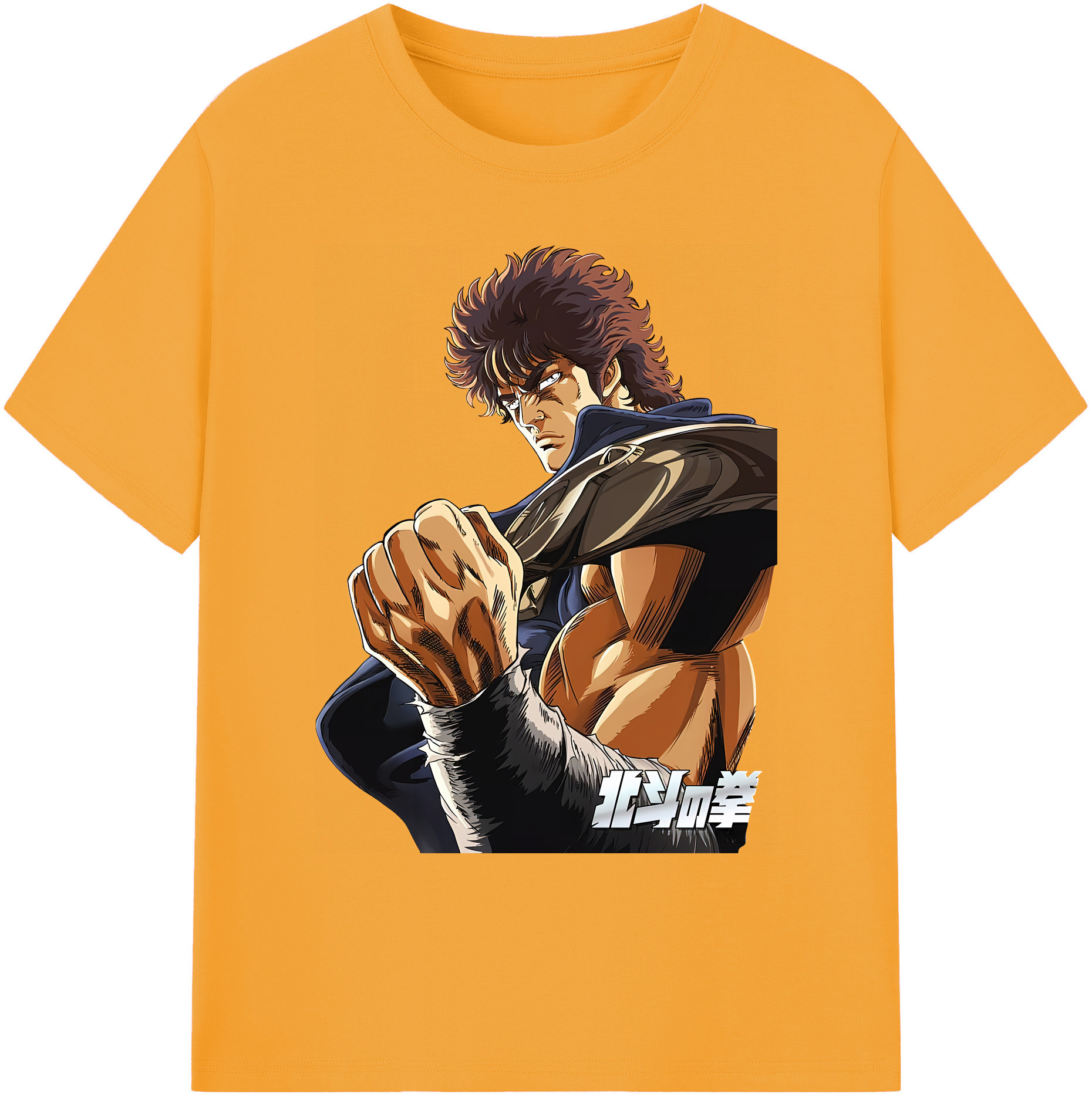 （画像用） 北斗の拳 Fist of the North Star 綿100％ メンズ半袖Tシャツ｜肌触りやわらか＆通気性