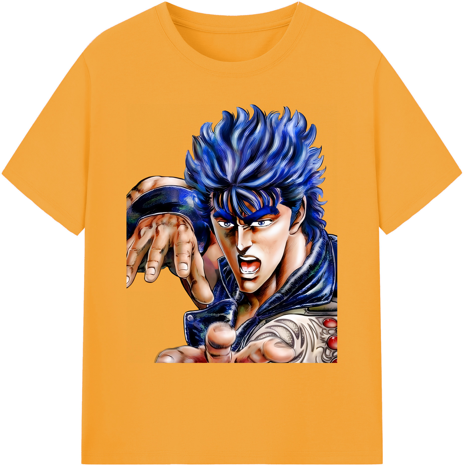 （画像用） 北斗の拳 Fist of the North Star 綿100％ メンズ半袖Tシャツ｜肌触りやわらか＆通気性