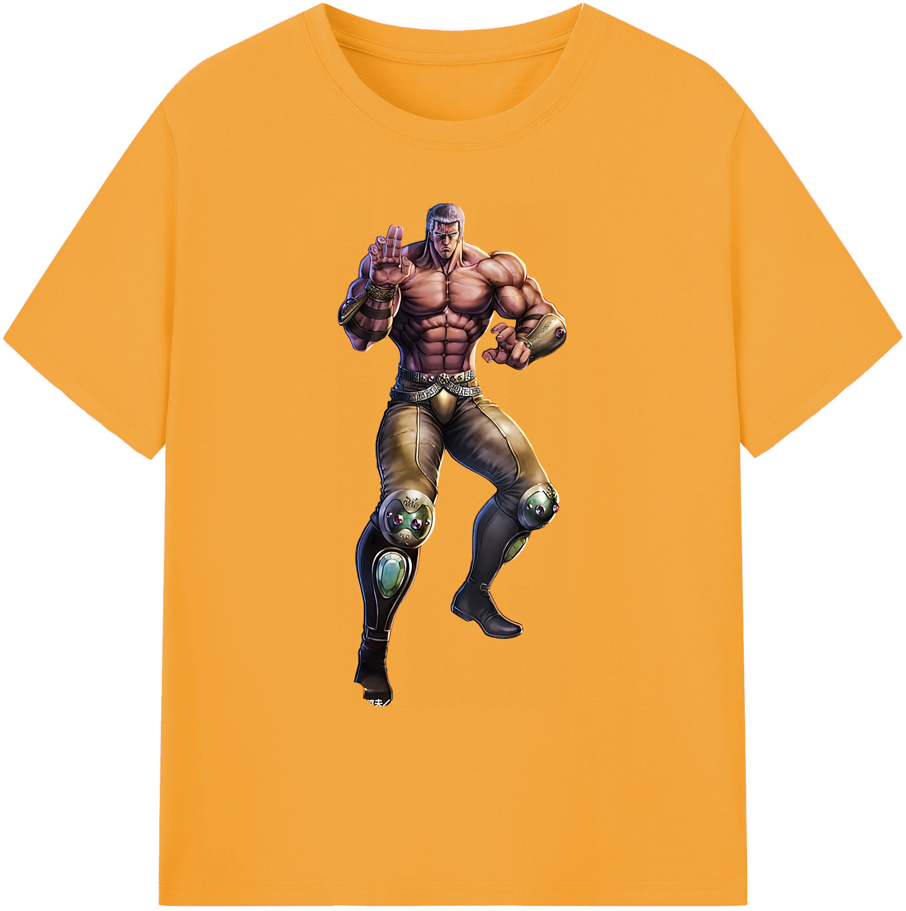 （画像用） 北斗の拳 Fist of the North Star 綿100％ メンズ半袖Tシャツ｜肌触りやわらか＆通気性