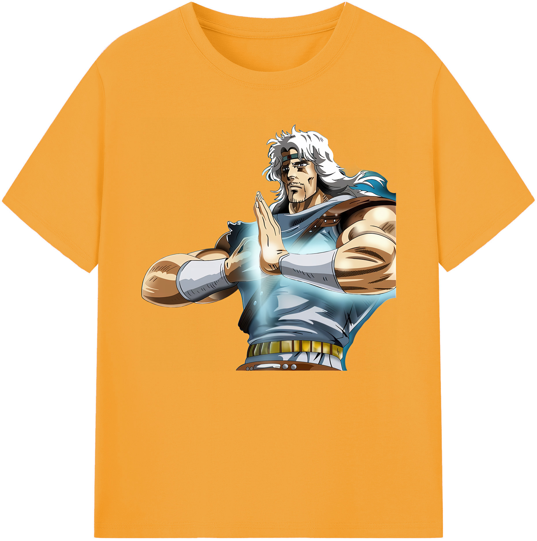 （画像用） 北斗の拳 Fist of the North Star 綿100％ メンズ半袖Tシャツ｜肌触りやわらか＆通気性