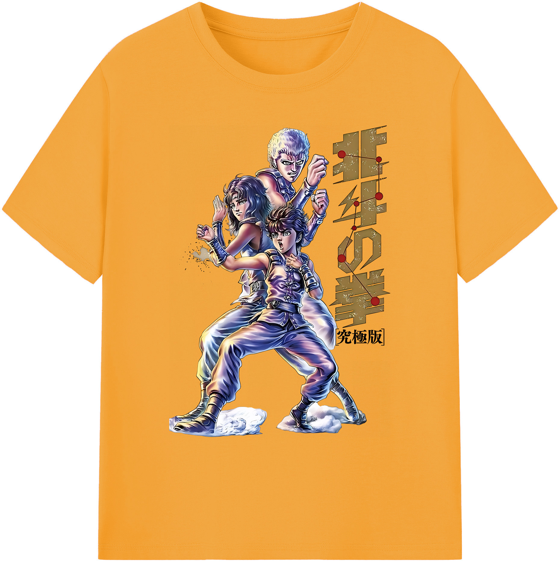 （画像用） 北斗の拳 Fist of the North Star 綿100％ メンズ半袖Tシャツ｜肌触りやわらか＆通気性