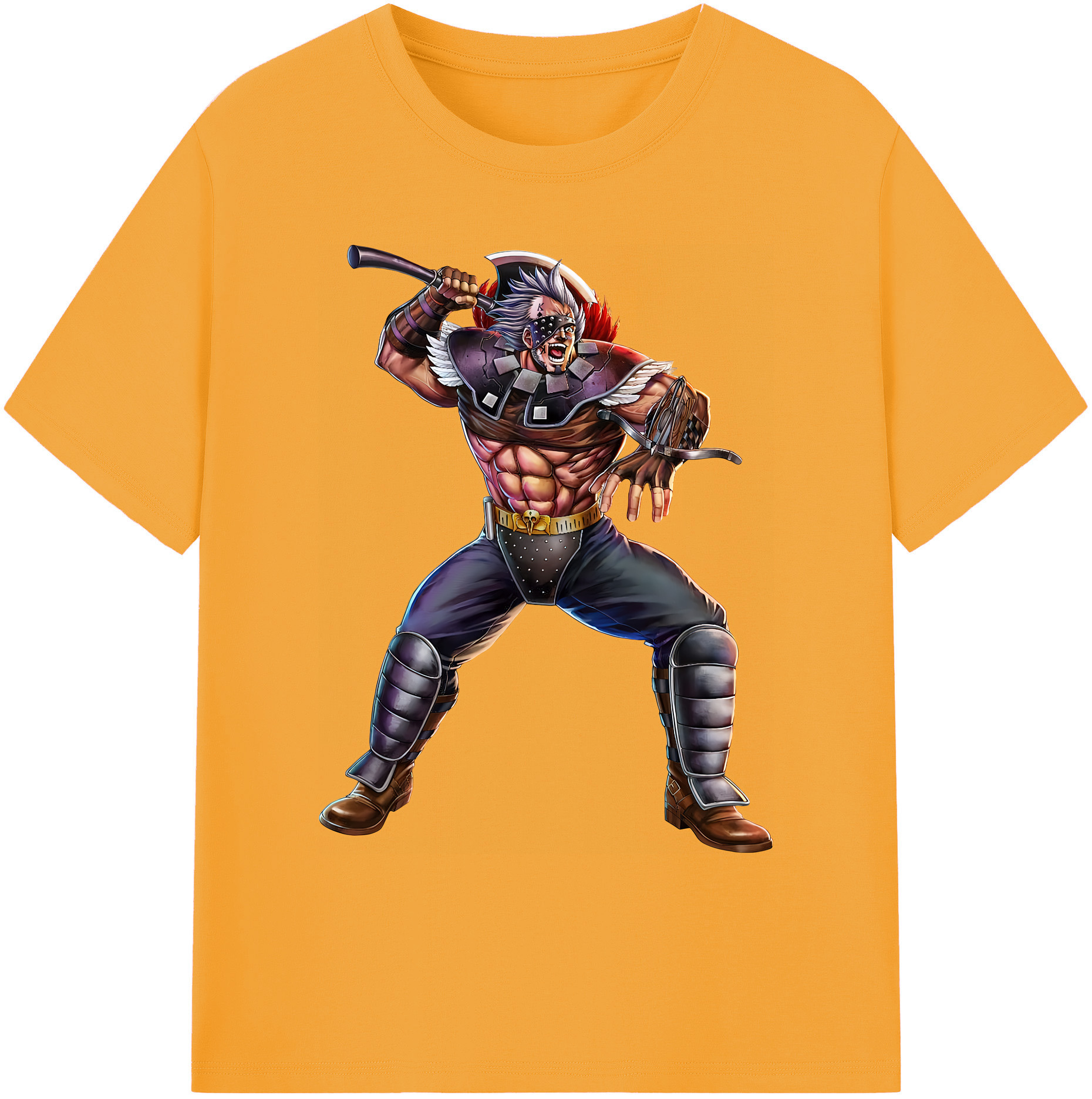 （画像用） 北斗の拳 Fist of the North Star 綿100％ メンズ半袖Tシャツ｜肌触りやわらか＆通気性