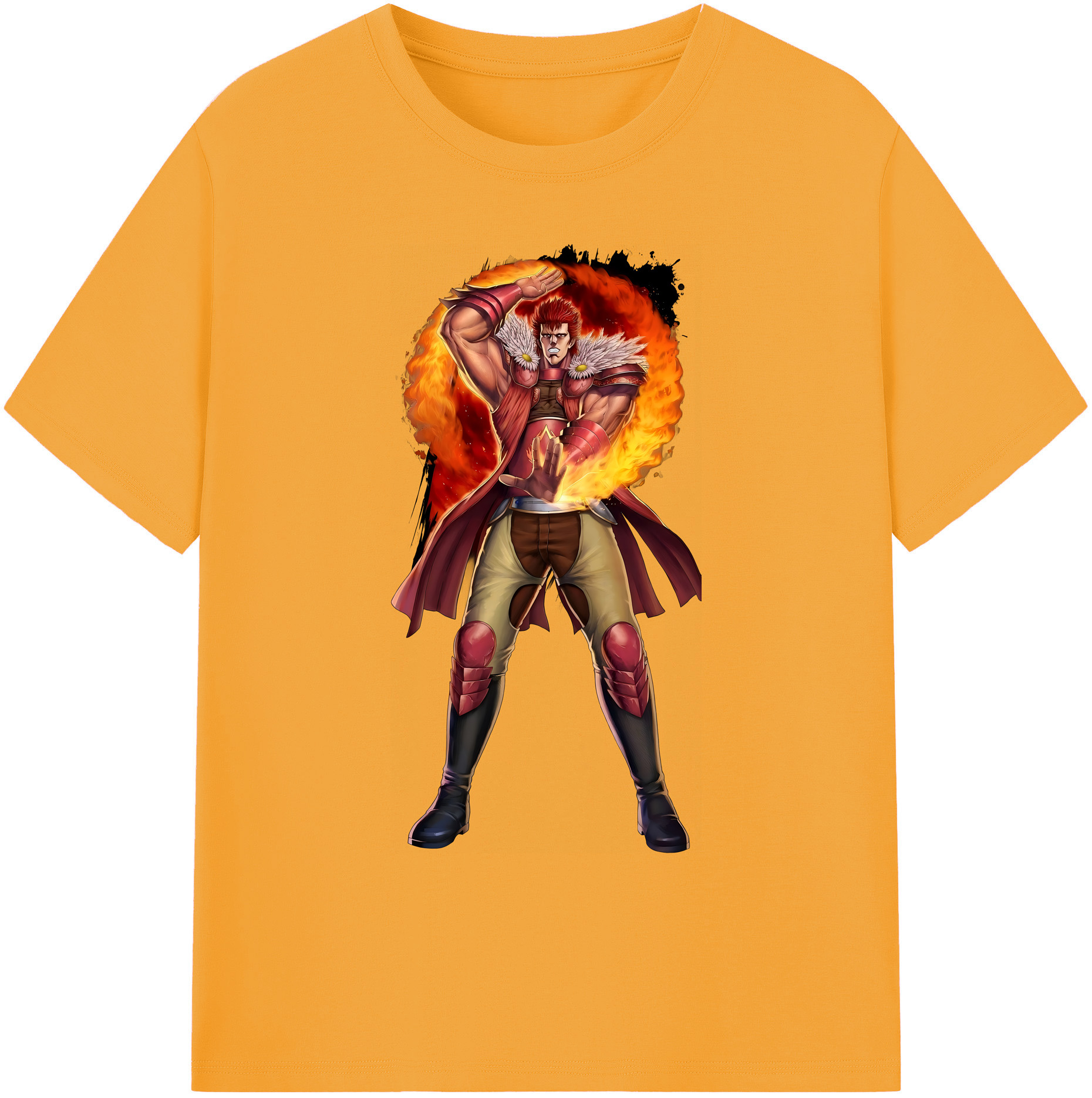 （画像用） 北斗の拳 Fist of the North Star 綿100％ メンズ半袖Tシャツ｜肌触りやわらか＆通気性