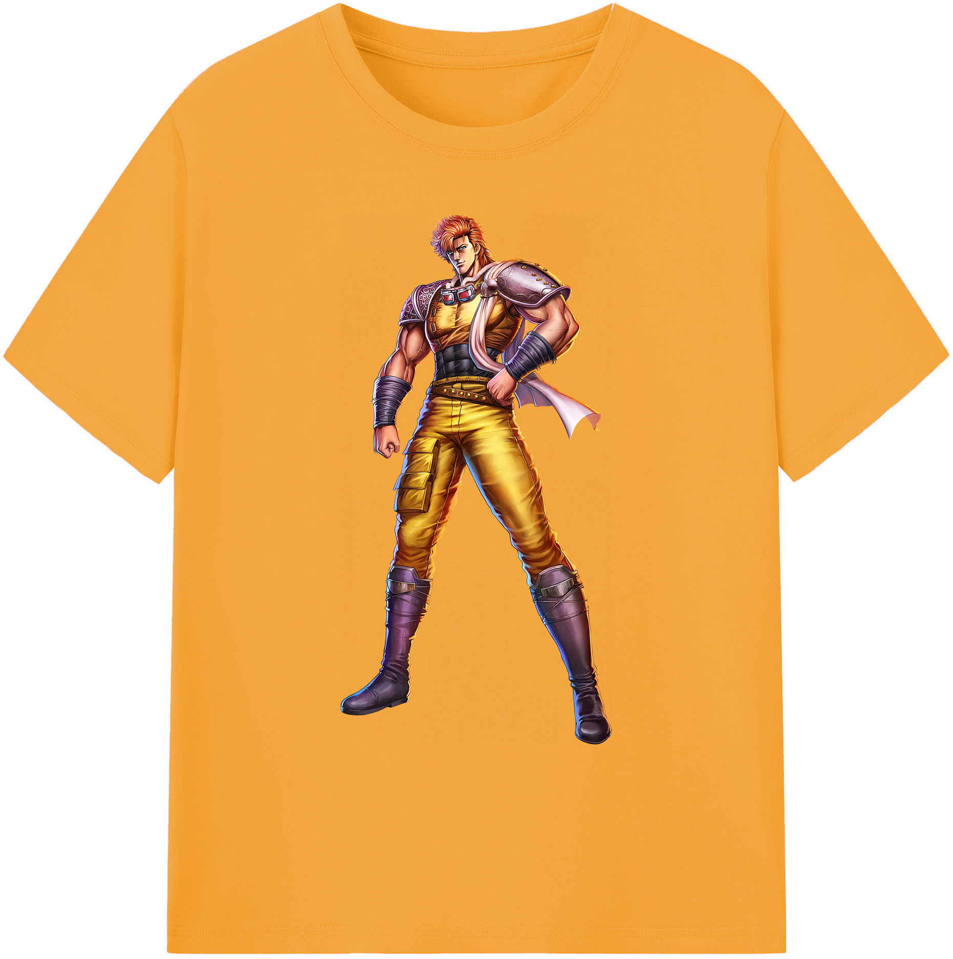 （画像用） 北斗の拳 Fist of the North Star 綿100％ メンズ半袖Tシャツ｜肌触りやわらか＆通気性