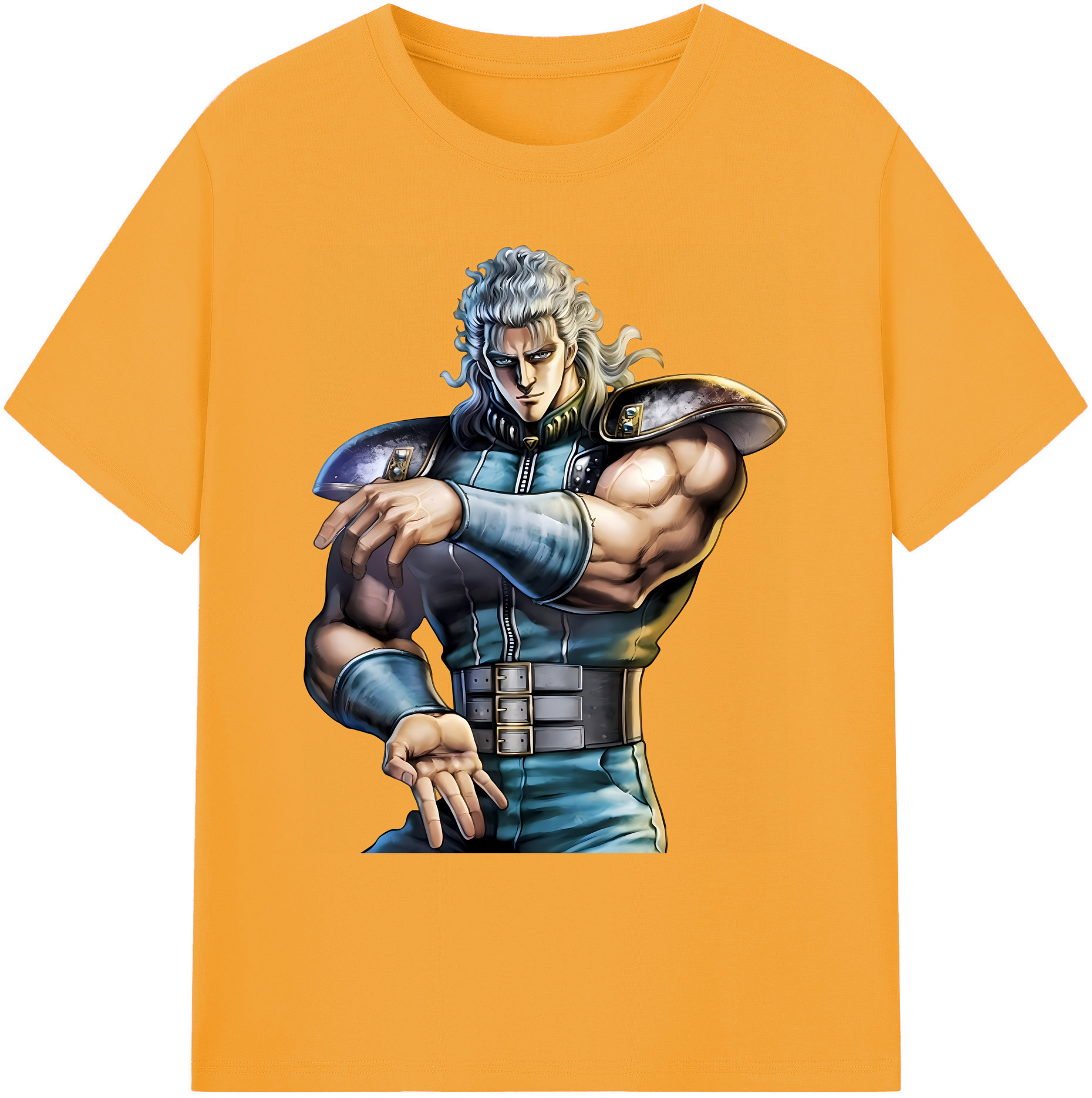 （画像用） 北斗の拳 Fist of the North Star 綿100％ メンズ半袖Tシャツ｜肌触りやわらか＆通気性