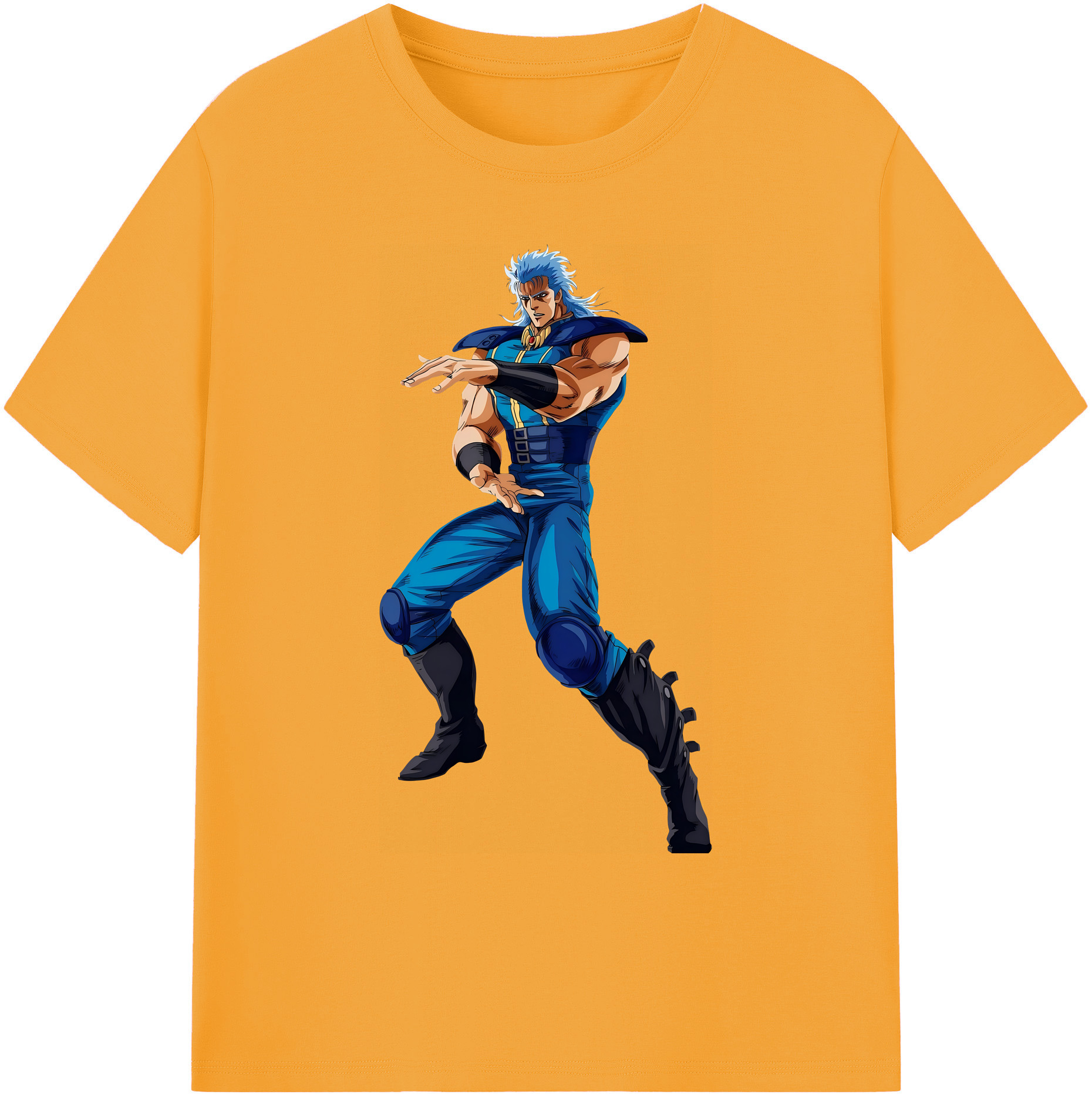 （画像用） 北斗の拳 Fist of the North Star 綿100％ メンズ半袖Tシャツ｜肌触りやわらか＆通気性