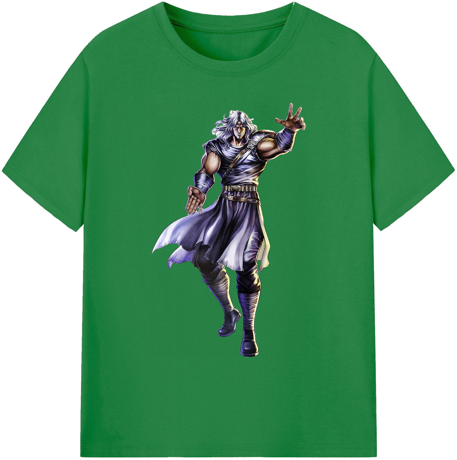 （画像用） 北斗の拳 Fist of the North Star 綿100％ メンズ半袖Tシャツ｜肌触りやわらか＆通気性