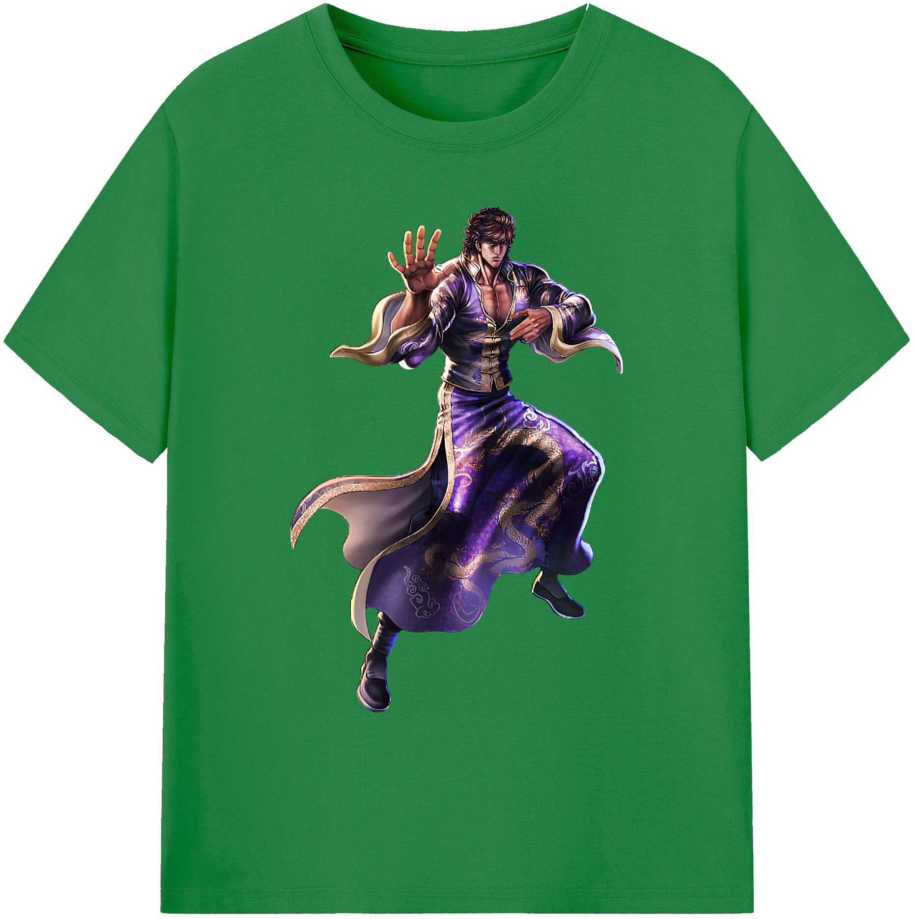 （画像用） 北斗の拳 Fist of the North Star 綿100％ メンズ半袖Tシャツ｜肌触りやわらか＆通気性