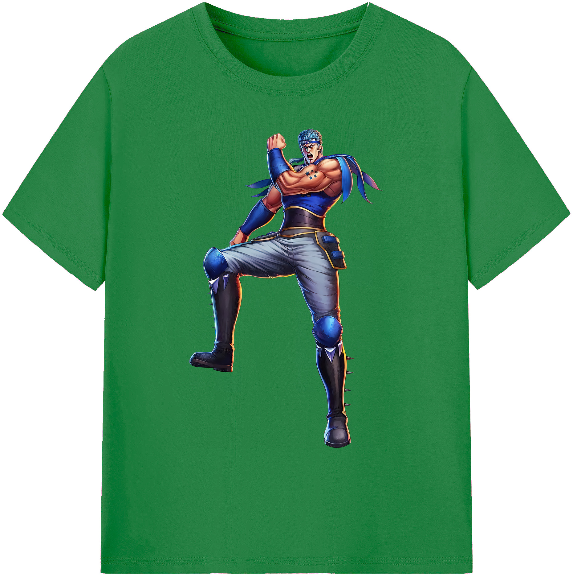 （画像用） 北斗の拳 Fist of the North Star 綿100％ メンズ半袖Tシャツ｜肌触りやわらか＆通気性