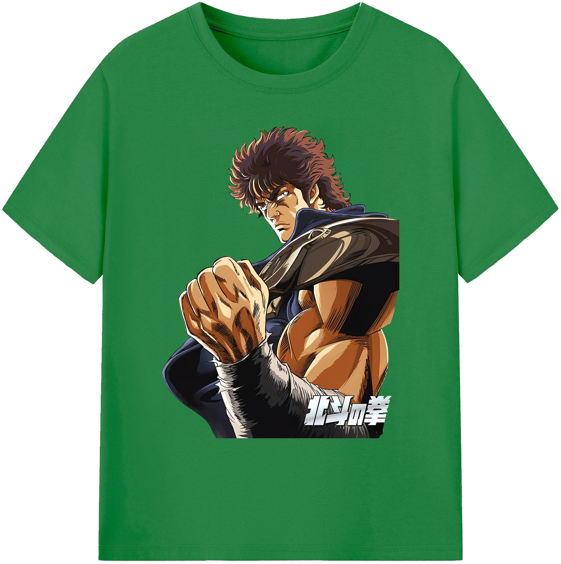 （画像用） 北斗の拳 Fist of the North Star 綿100％ メンズ半袖Tシャツ｜肌触りやわらか＆通気性