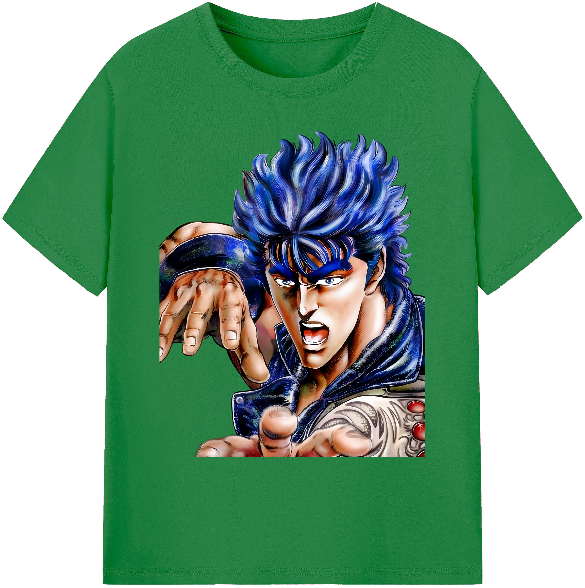 （画像用） 北斗の拳 Fist of the North Star 綿100％ メンズ半袖Tシャツ｜肌触りやわらか＆通気性