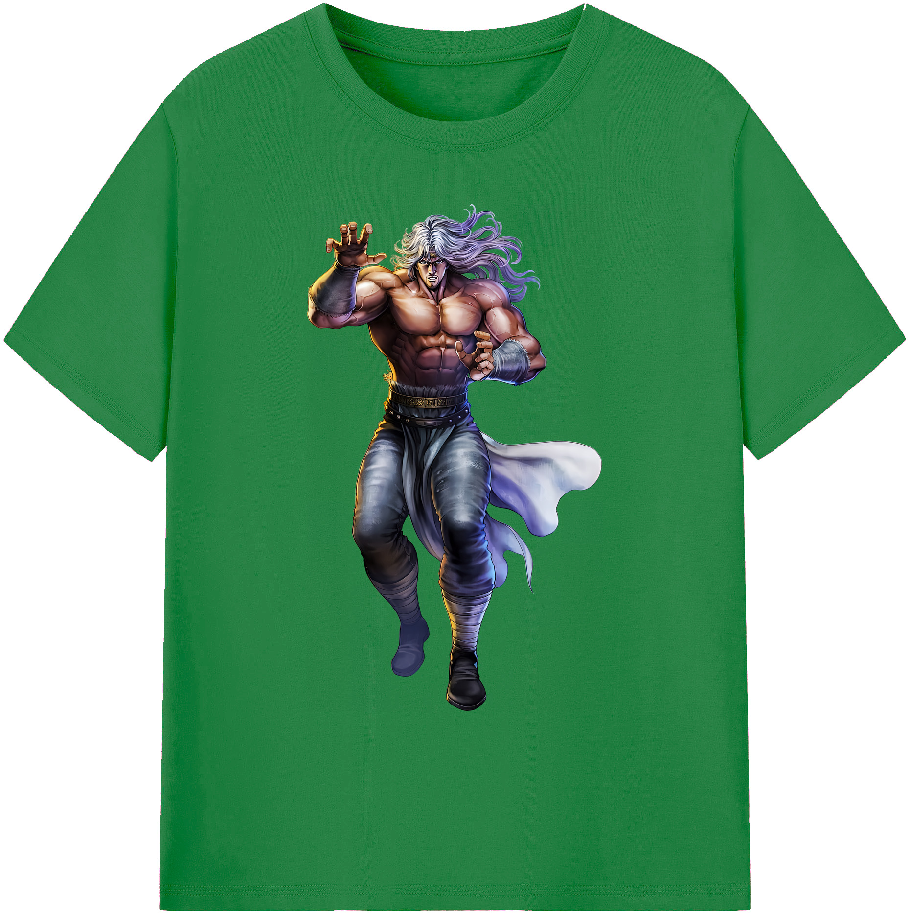 （画像用） 北斗の拳 Fist of the North Star 綿100％ メンズ半袖Tシャツ｜肌触りやわらか＆通気性