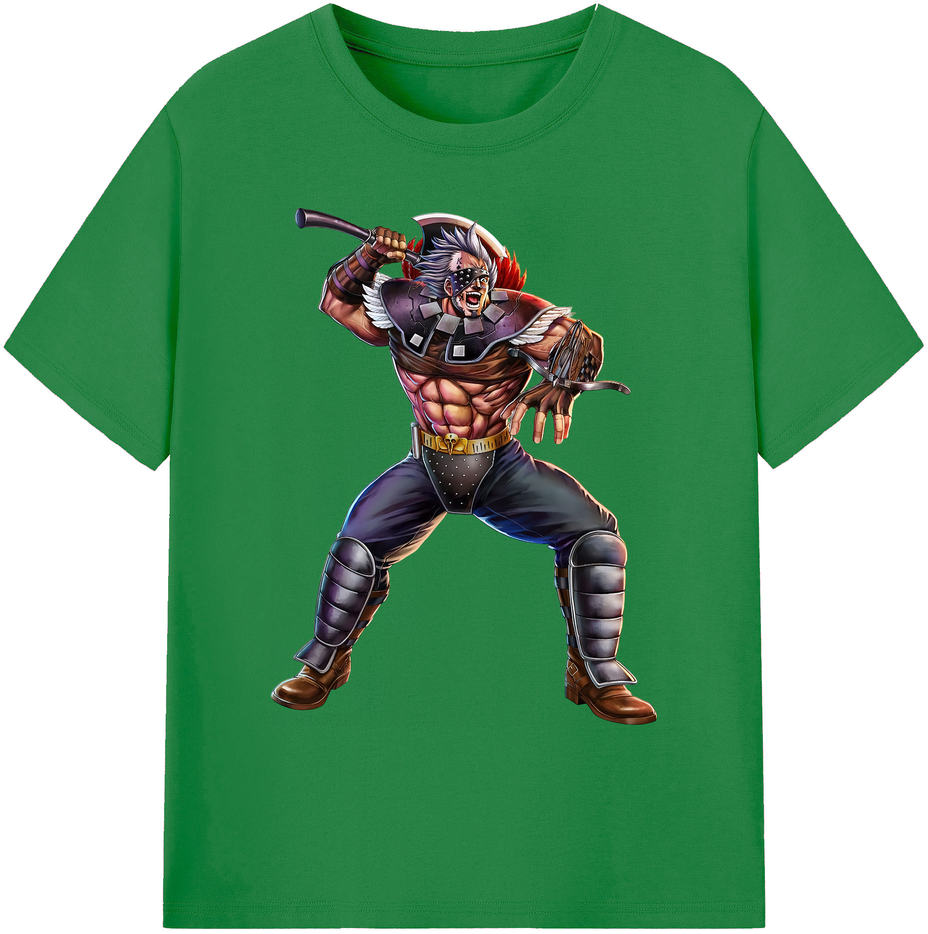 （画像用） 北斗の拳 Fist of the North Star 綿100％ メンズ半袖Tシャツ｜肌触りやわらか＆通気性
