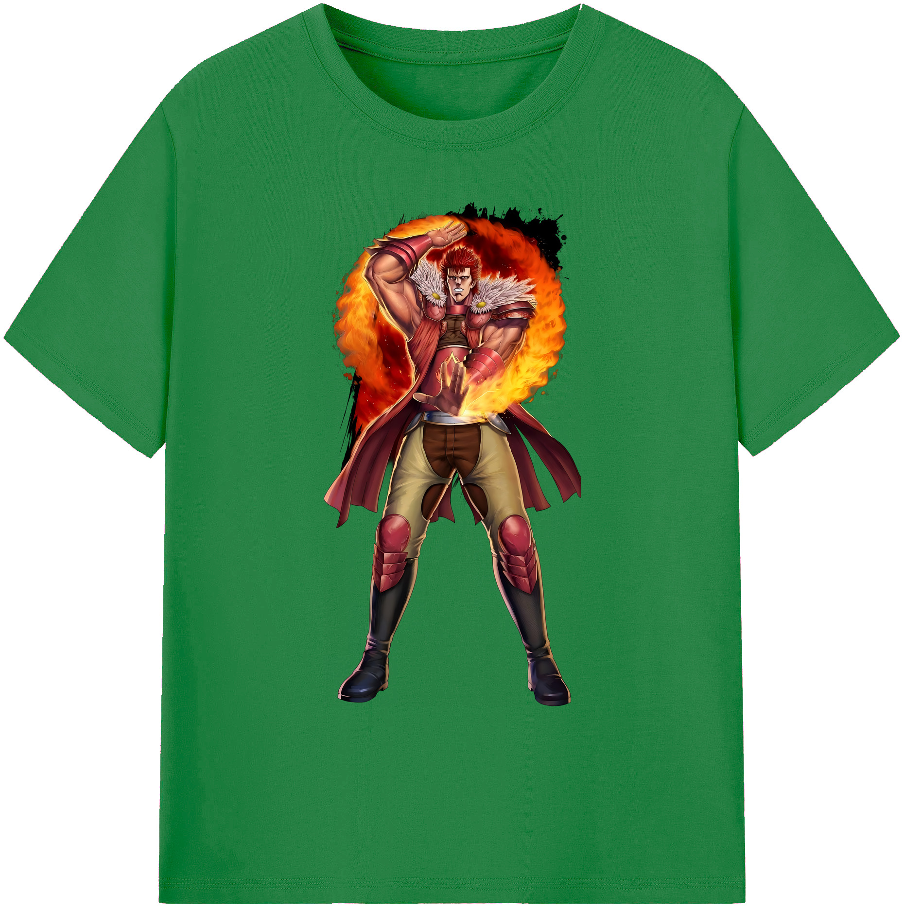 （画像用） 北斗の拳 Fist of the North Star 綿100％ メンズ半袖Tシャツ｜肌触りやわらか＆通気性