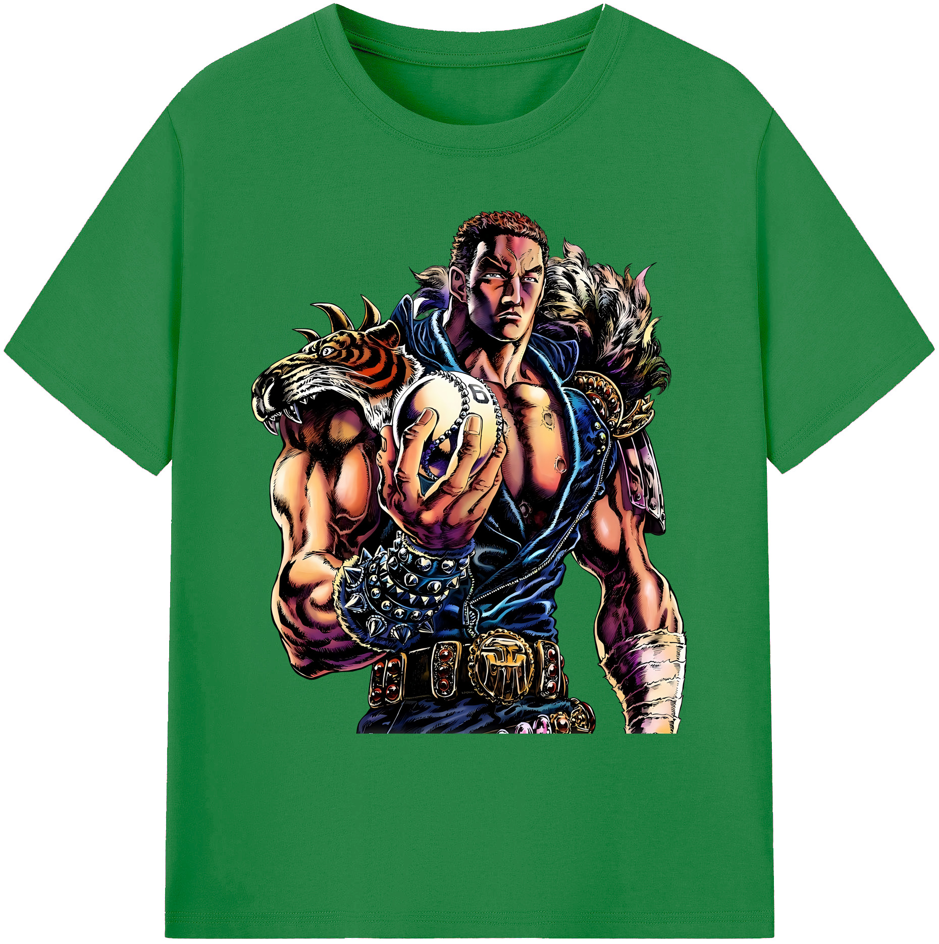 （画像用） 北斗の拳 Fist of the North Star 綿100％ メンズ半袖Tシャツ｜肌触りやわらか＆通気性
