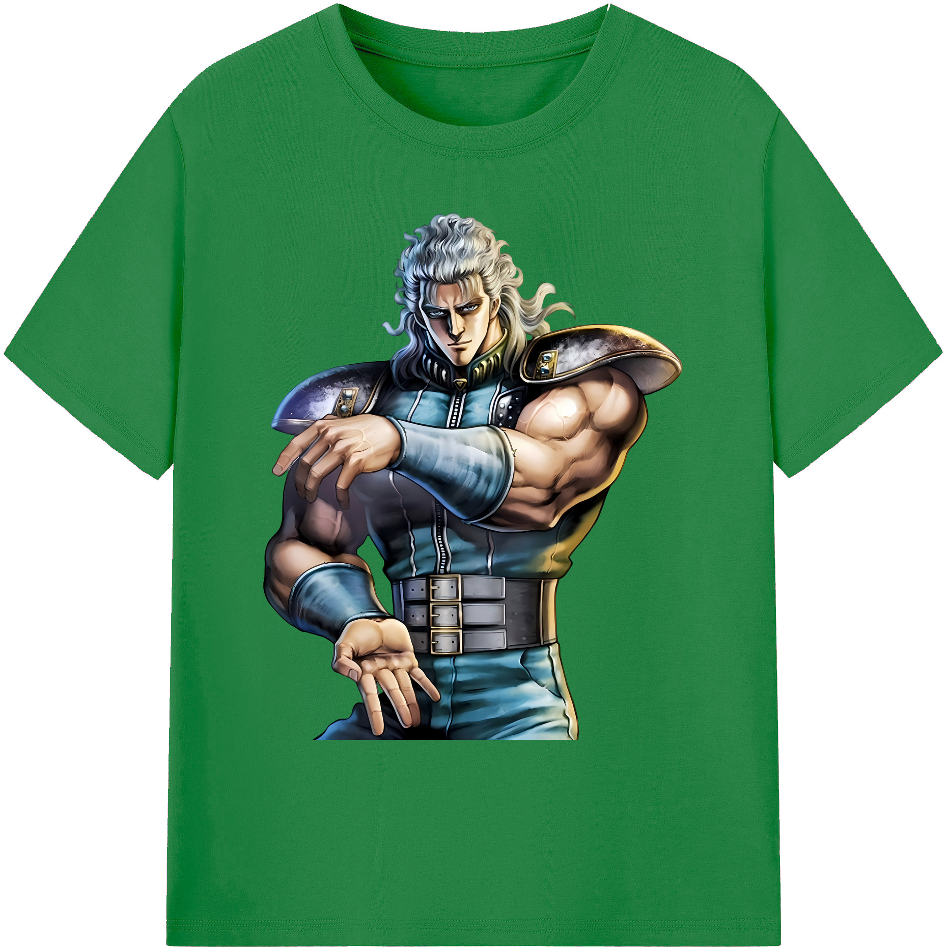 （画像用） 北斗の拳 Fist of the North Star 綿100％ メンズ半袖Tシャツ｜肌触りやわらか＆通気性